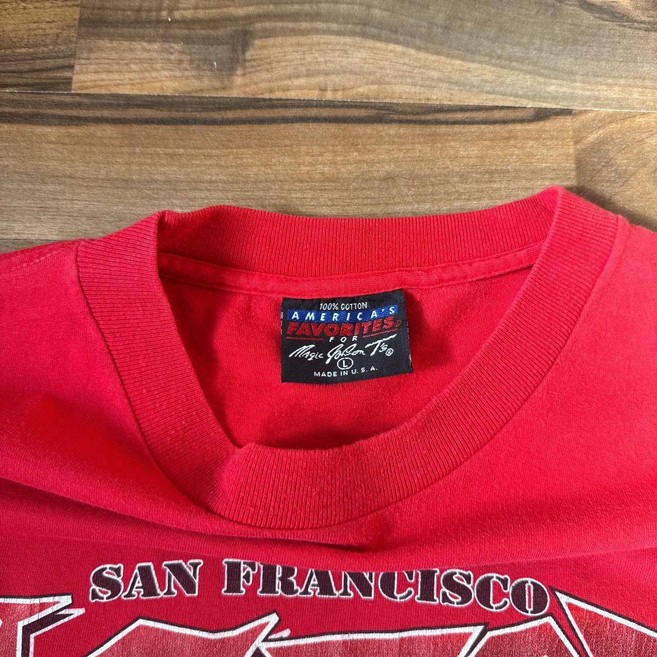 Other Vtg 90s 49ers End Zone T-shirt Red Mens Large Single Stitch Size US L / EU 52-54 / 3 - 4 Thumbnail