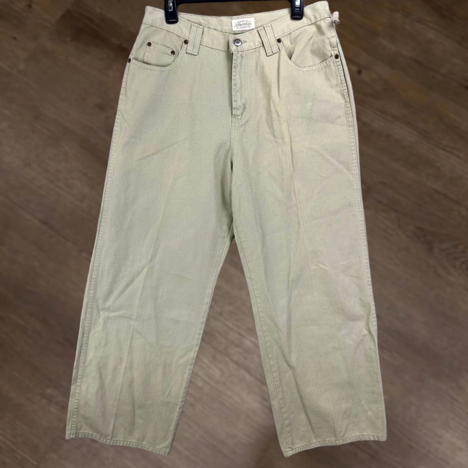 Vintage VINTAGE St Johns Bay Jeans Straight Womens 12 Tan High Rise Denim Pants NEW Size 34" / US 12 / IT 48 - 1 Thumbnail