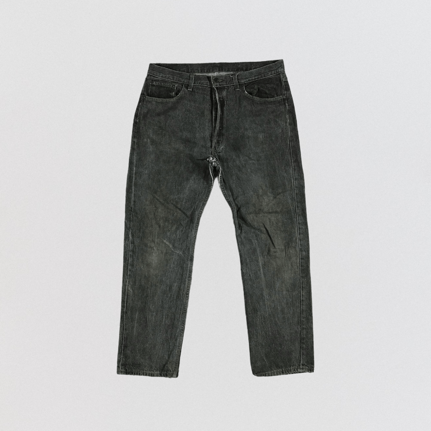 Levi's × Vintage 90s Vintage Levis 501 Faded Black Jeans-JM2339 Size US 38 / EU 54 - 1 Thumbnail