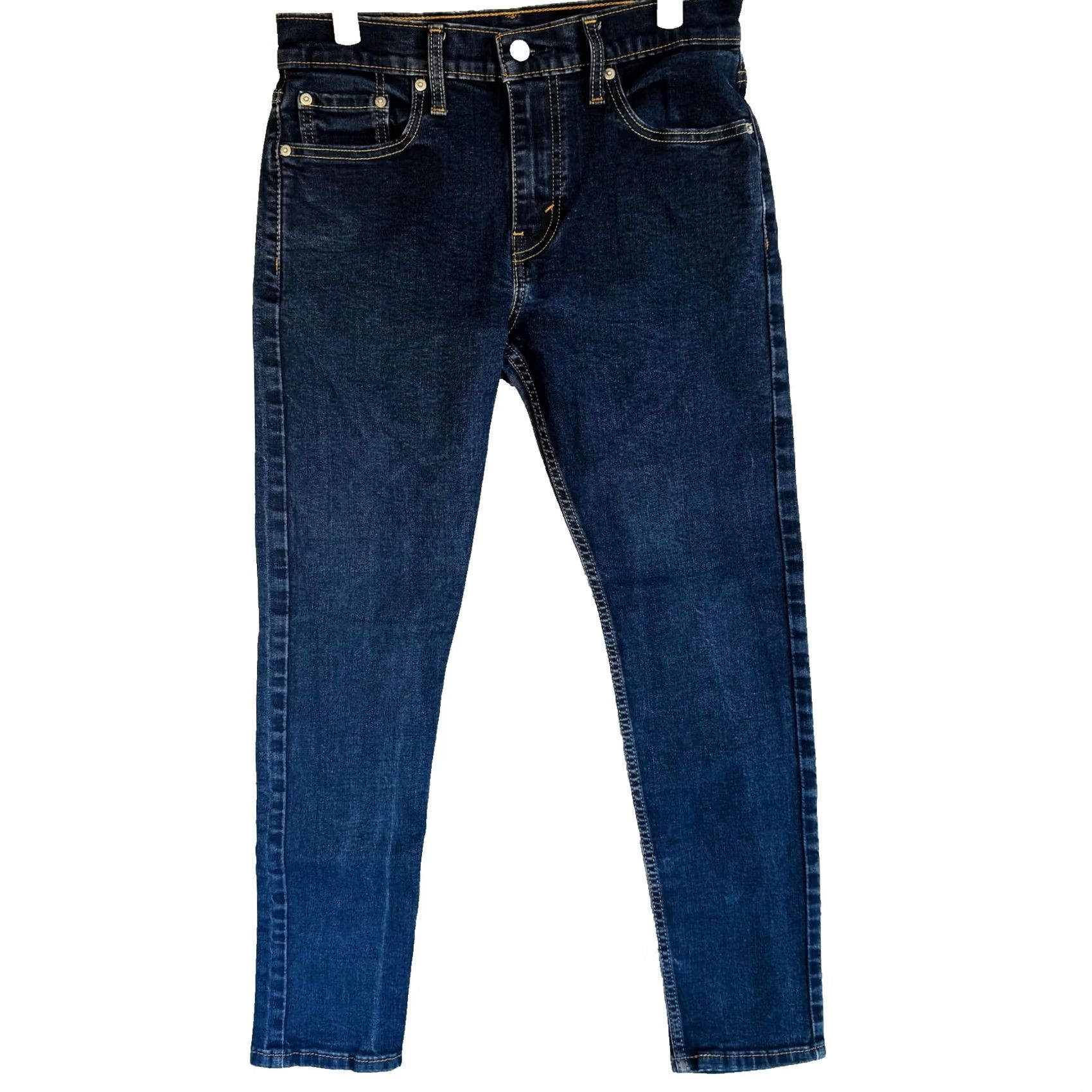 Levi's Levi's 512 Jeans Mens Slim Tapered Dark Wash Zip Fly 30x30 Blue Denim Stretch Logo 5-Pocket Jeans Mens Size US 30 / EU 46 - 5 Thumbnail
