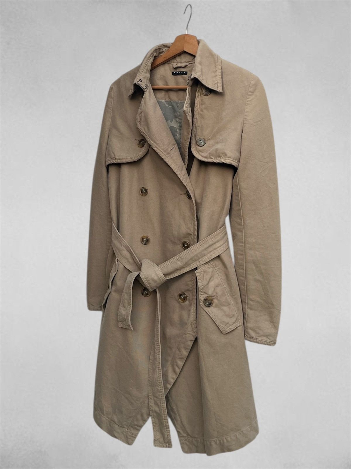 Sisley Sisley Convertible Trench Coat Size S / US 4 / IT 40 - 9 Thumbnail