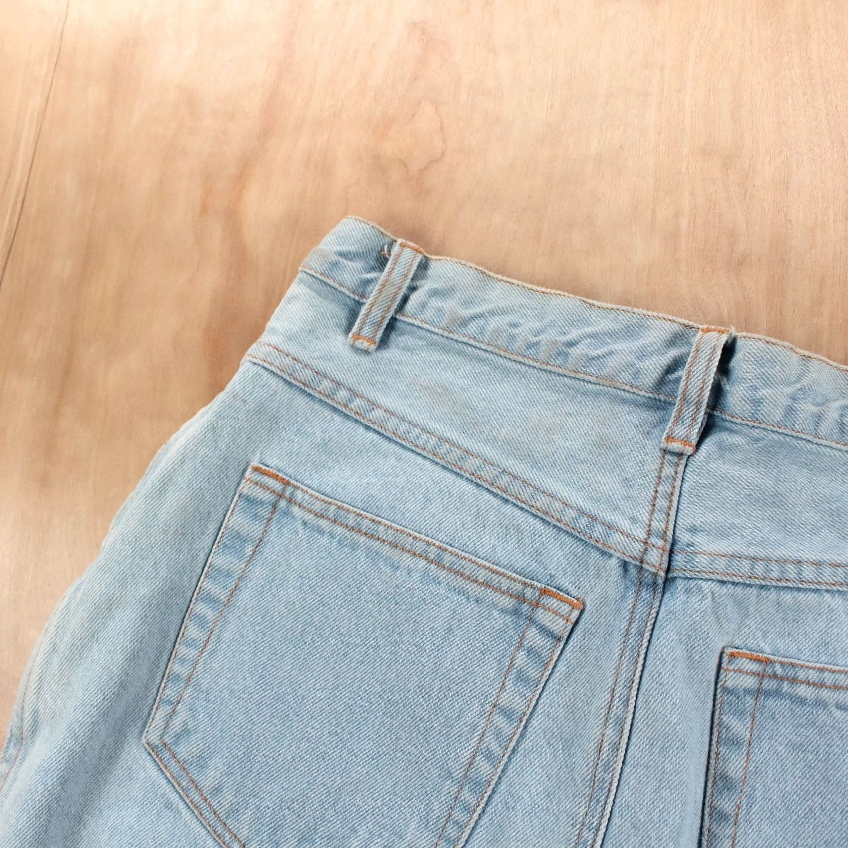 Jordache VINTAGE Jeanjer Skirt Womens 11/12 Blue JORDACHE denim light wash jean 90s 00s vtg Size 32" / US 10 / IT 46 - 3 Thumbnail