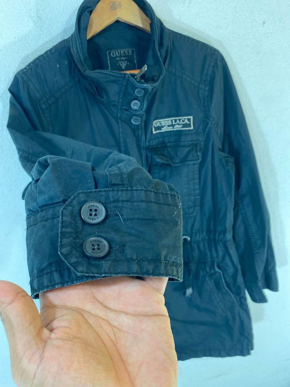 Guess guess black parka jacket very nice design Size US S / EU 44-46 / 1 - 4 Thumbnail