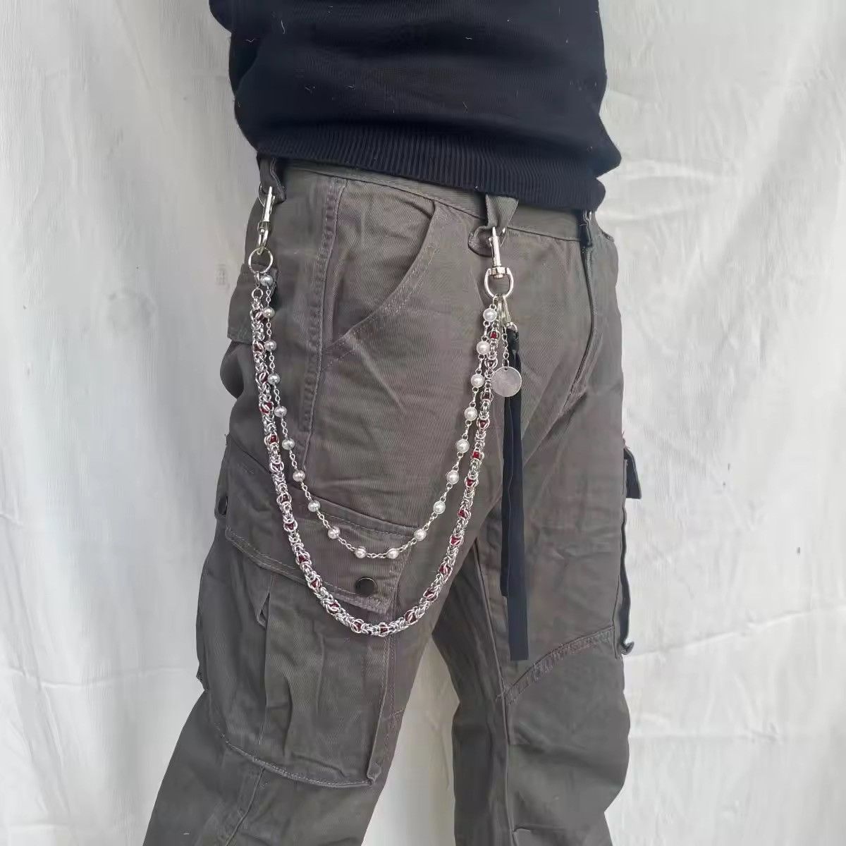 Jewelry Pearl Chain Pants Chain / Belt Chain Size ONE SIZE - 2 Thumbnail