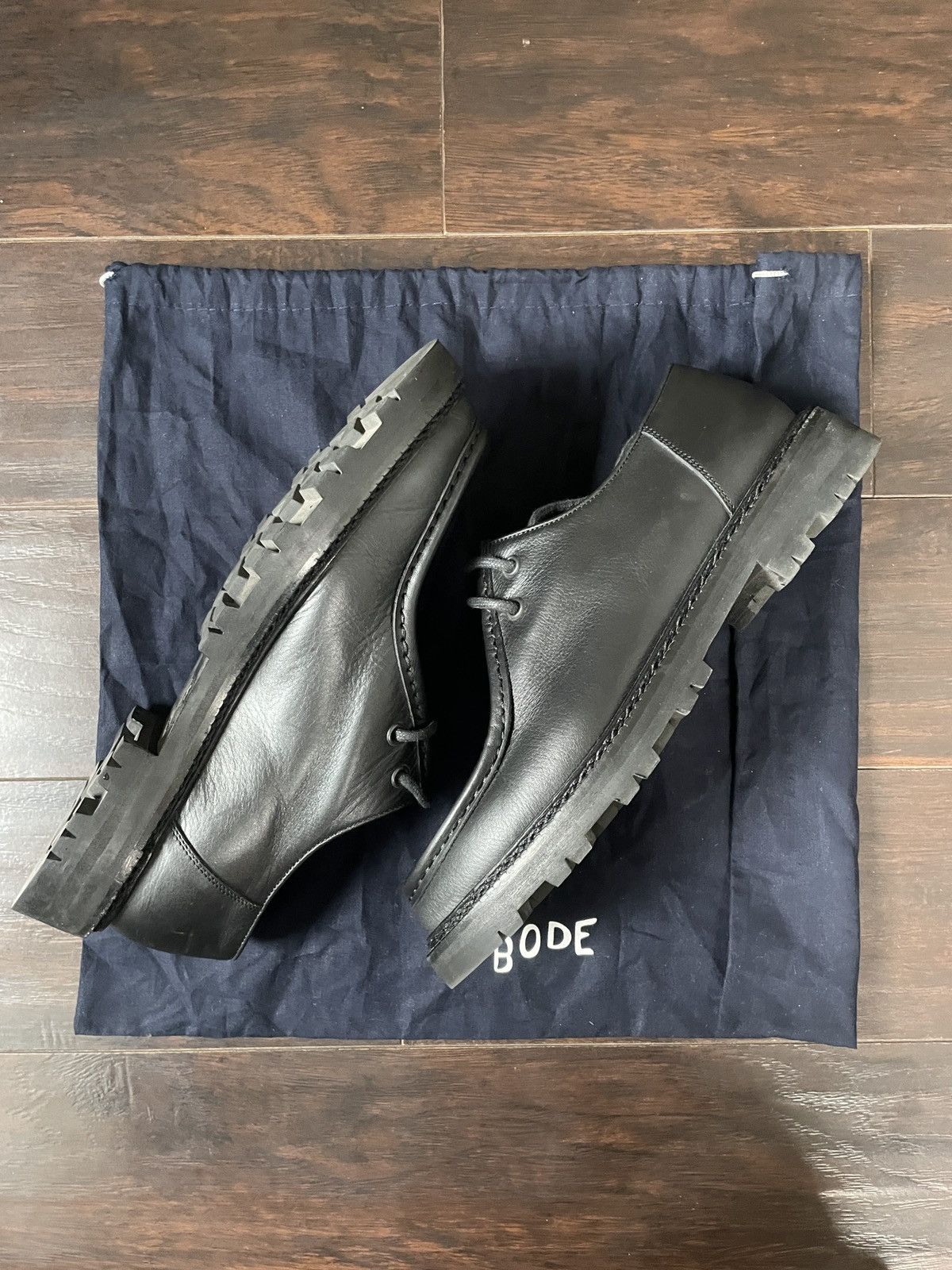 Bode Bode University Shoe Italian Leather Paraboot Moc Toe Derby Size US 8 / EU 41 - 4 Thumbnail