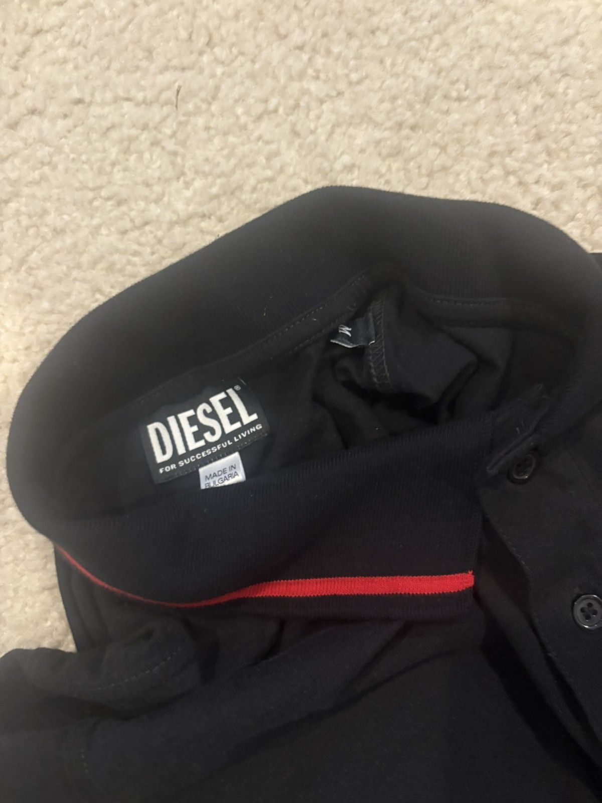 Diesel Vintage Black Diesel Polo Size US M / EU 48-50 / 2 - 2 Thumbnail