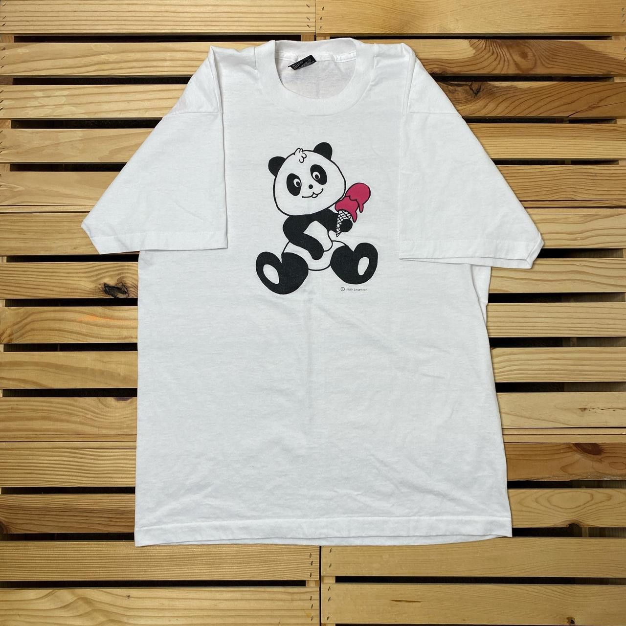 Other Vintage Cartoon Panda 1989 White Nature Tee Size Large Size US L / EU 52-54 / 3 - 1 Thumbnail