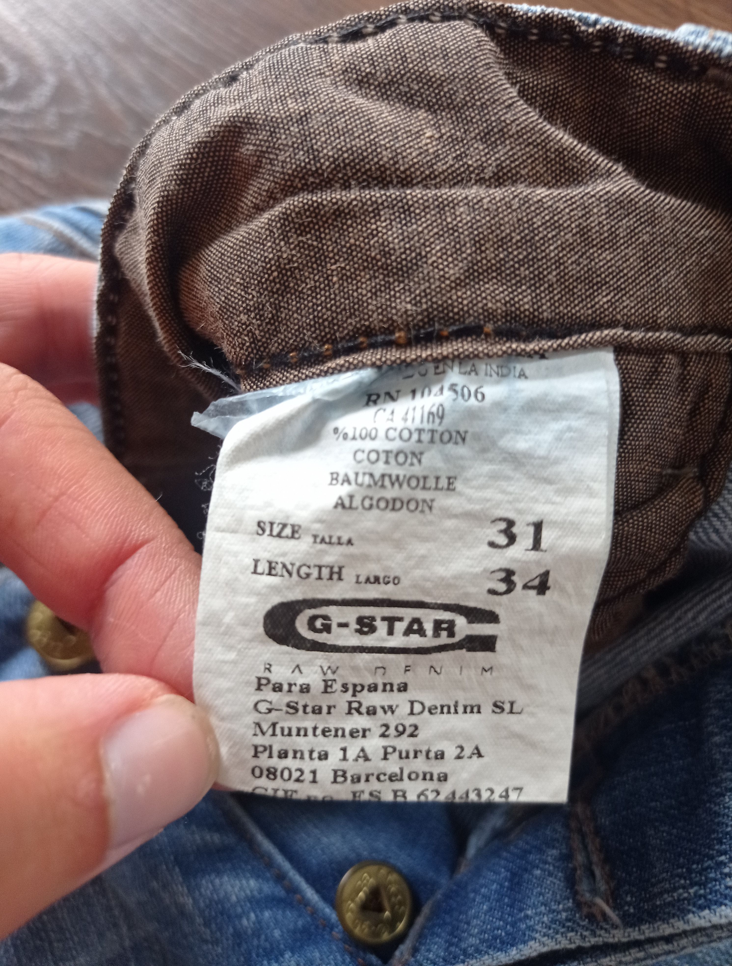 G-Star 🔥G STAR RAW 96 BAGGY LIGHT BLUE FADED🔥 Size US 31 - 4 Thumbnail