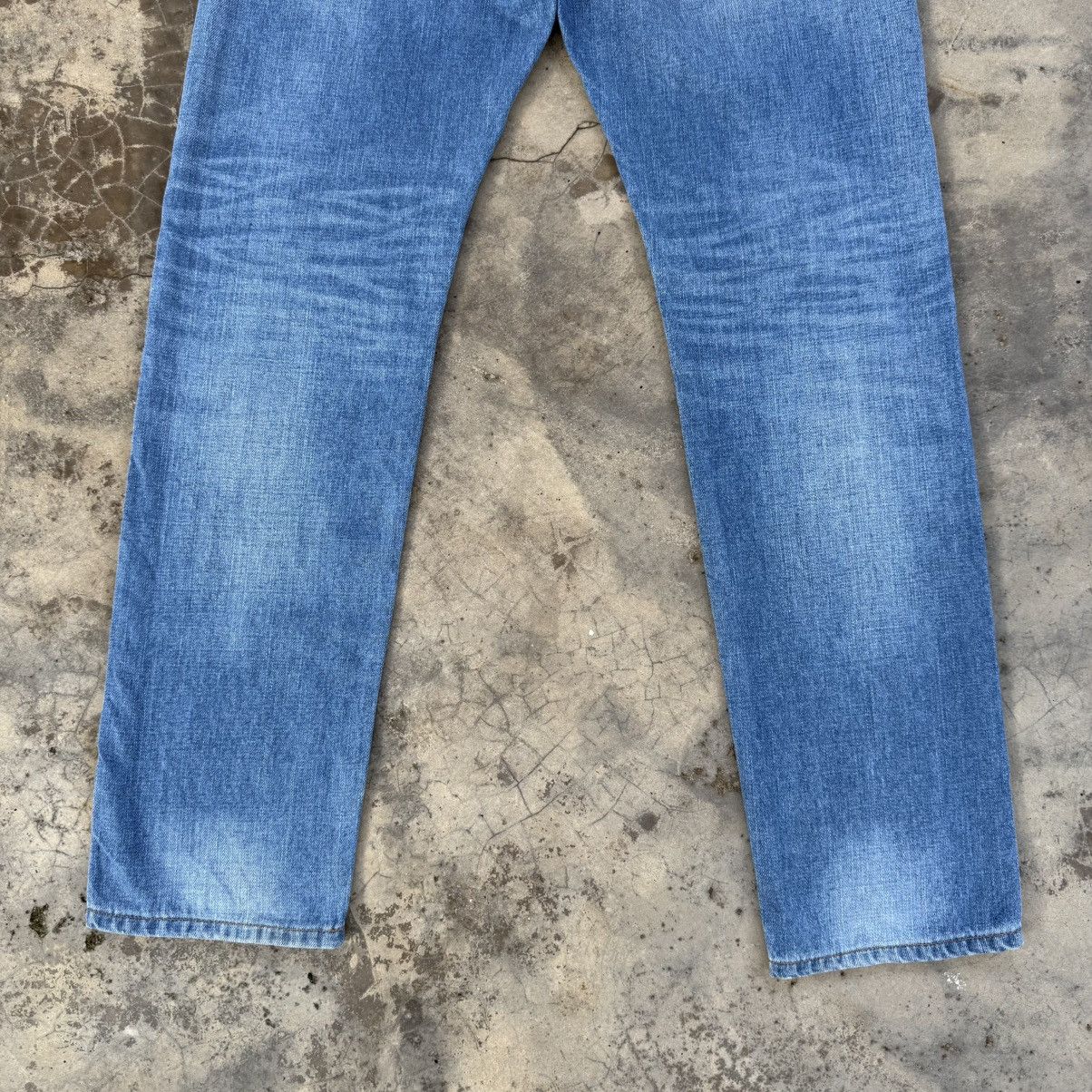 Japanese Brand VINTAGE BACK NUMBER FADED RIPPEP JEAN DENIM PANTS Size US 32 / EU 48 - 10 Thumbnail