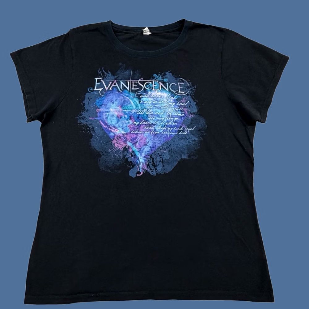 Vintage VINTAGE Evanescence Band T Shirt Women’s 2XL Black Heart Rock Music RARE Size XXL / US 16-18 / IT 52-54 - 1 Thumbnail