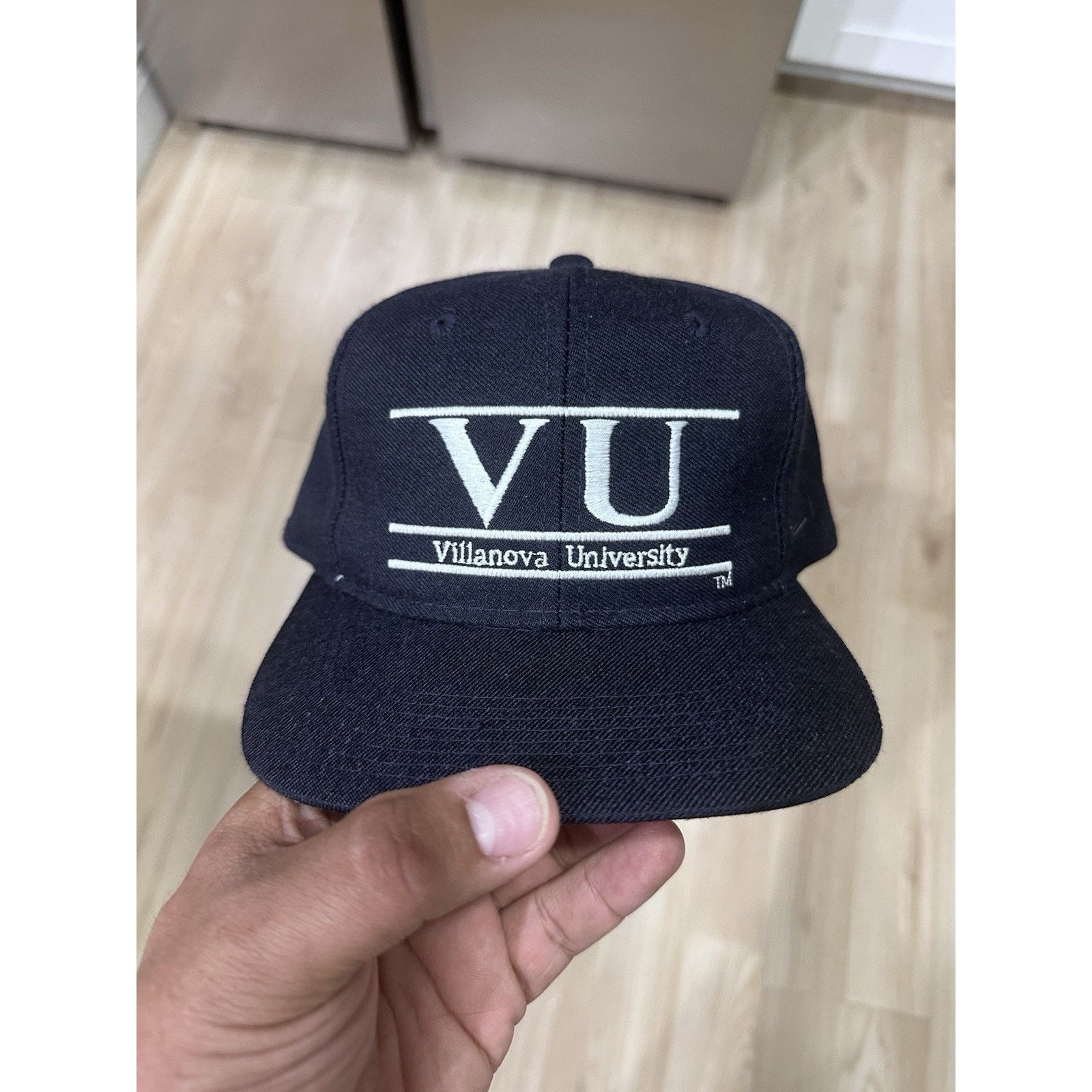 The Game Vtg Villanova Wildcats SnapBack Hat Split Bar The Game Wool Size ONE SIZE - 1 Thumbnail