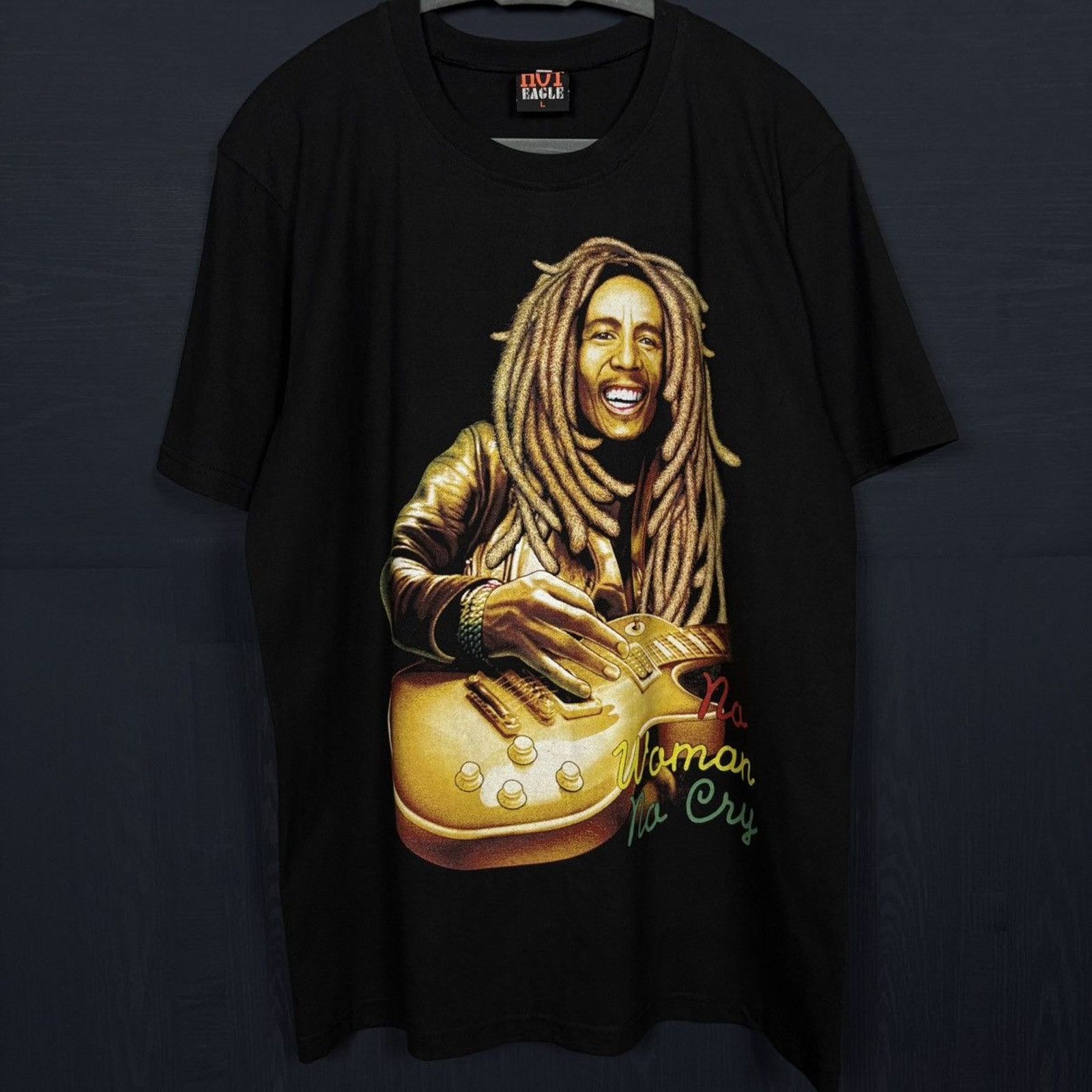Band Tees × Vintage 🇯🇲BOB MARLEY No Woman No Cry T Size US L / EU 52-54 / 3 - 1 Thumbnail