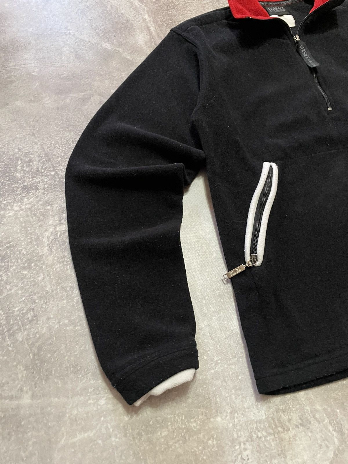 Versace × Versace Jeans Couture × Vintage Vintage 90s Versace Jeans Couture 1/4 Zip Fleece Jacket Size US M / EU 48-50 / 2 - 4 Thumbnail