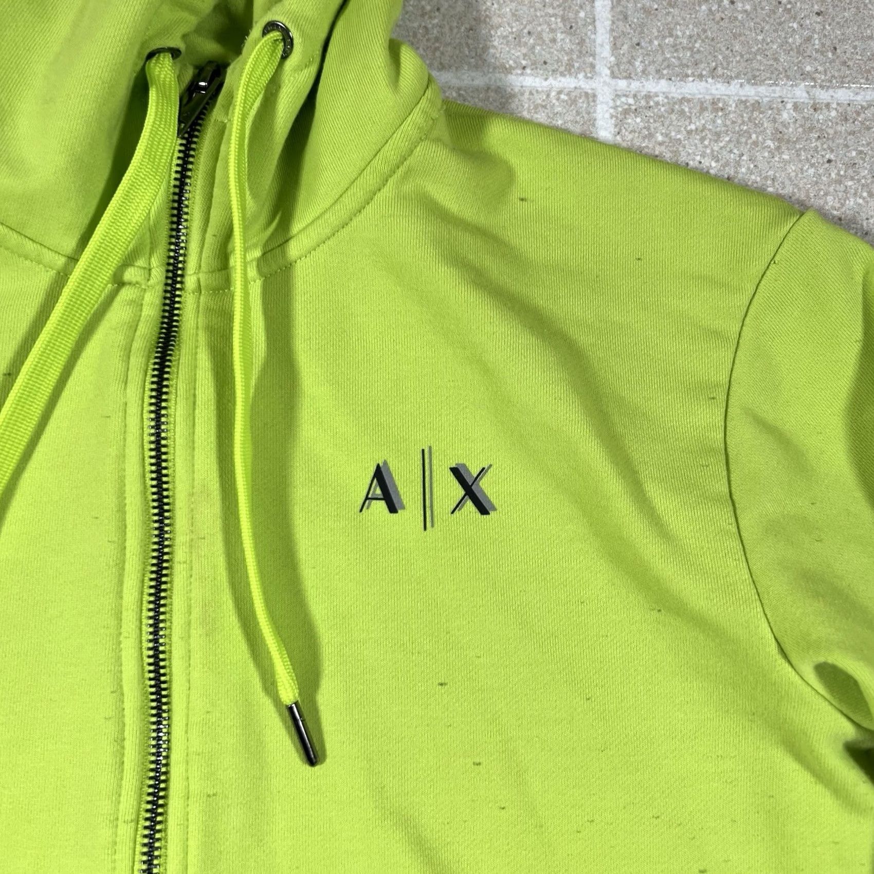 Armani Exchange Armani Exchange Hoodie Mens Small Neon Green Full Zip Track Jacket Mens S Green Full Zip Hoodie] Size US S / EU 44-46 / 1 - 2 Thumbnail