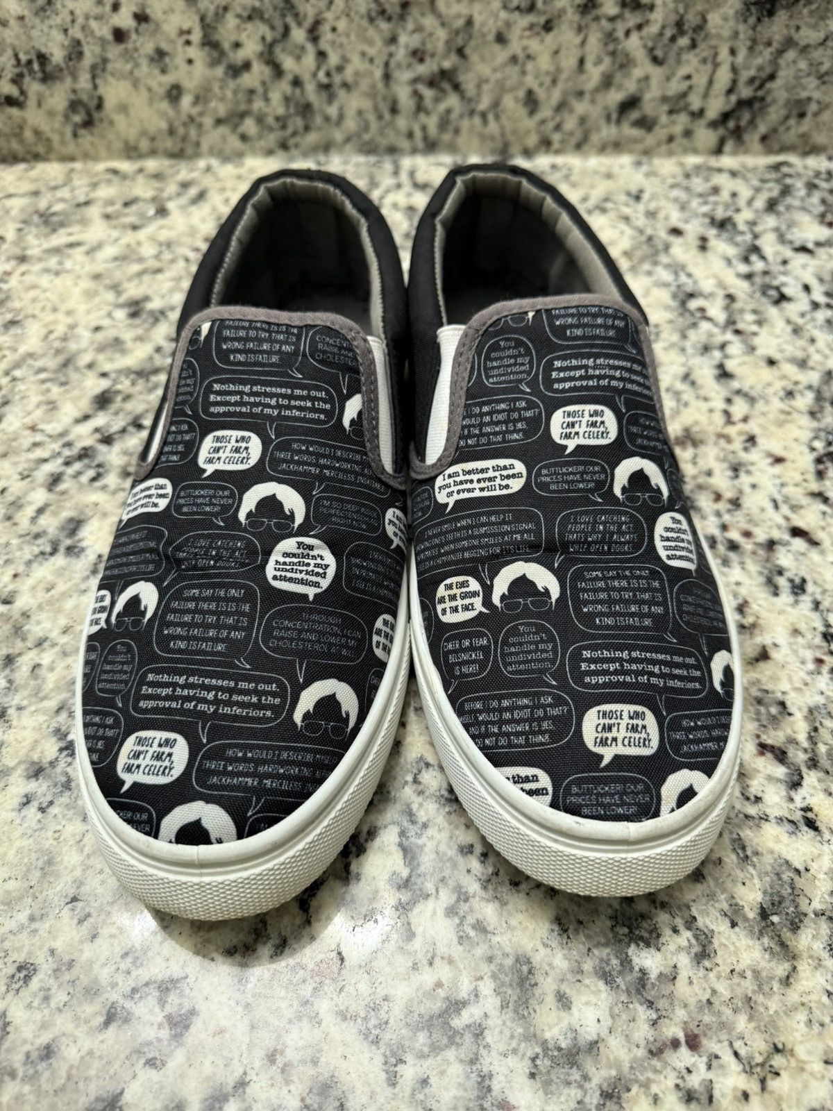 Other × Vintage The Office Dwight Schrute Men’s Slip Ons Size US 10 / EU 43 - 1 Thumbnail