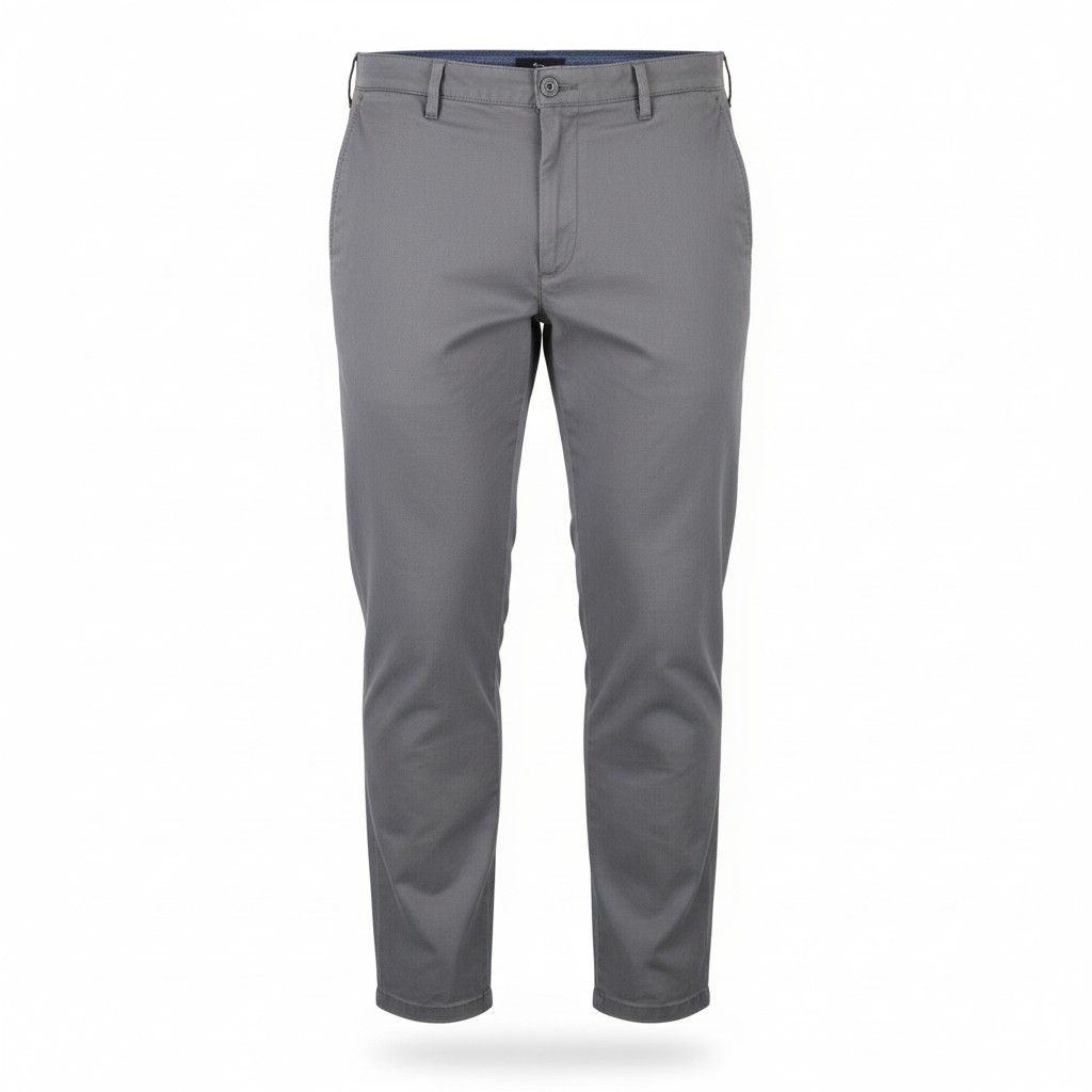 Harmont & Blaine 54 W37 Grey Regular Turn-Up Chino Trousers 89122 Size US 37 - 1 Thumbnail