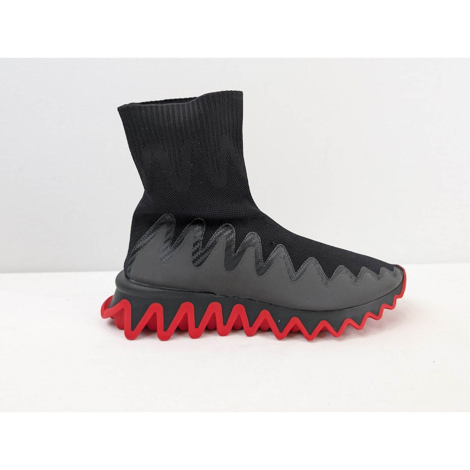 Christian Louboutin o1rshd1 Sharky Sock Sneakers in Black Size US 10.5 / EU 43-44 - 3 Thumbnail