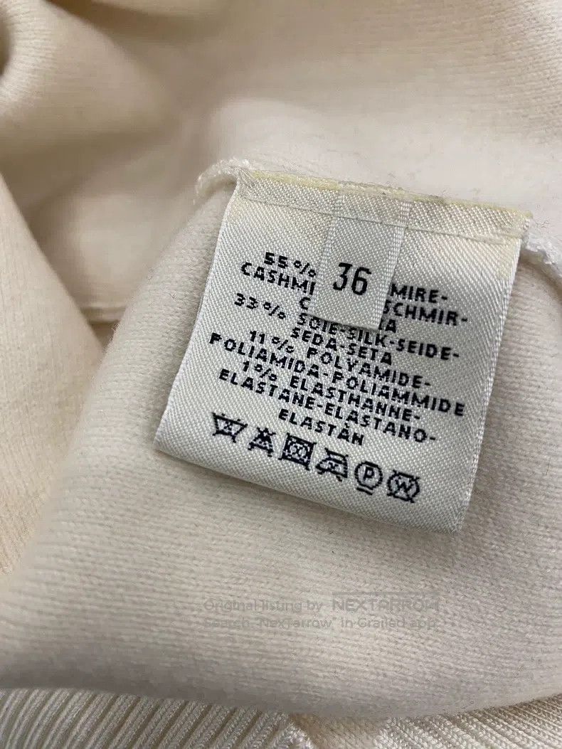 Hermes Hermes Ivory oversized cashmere sweater with classic carri Size XS / US 0-2 / IT 36-38 - 5 Thumbnail