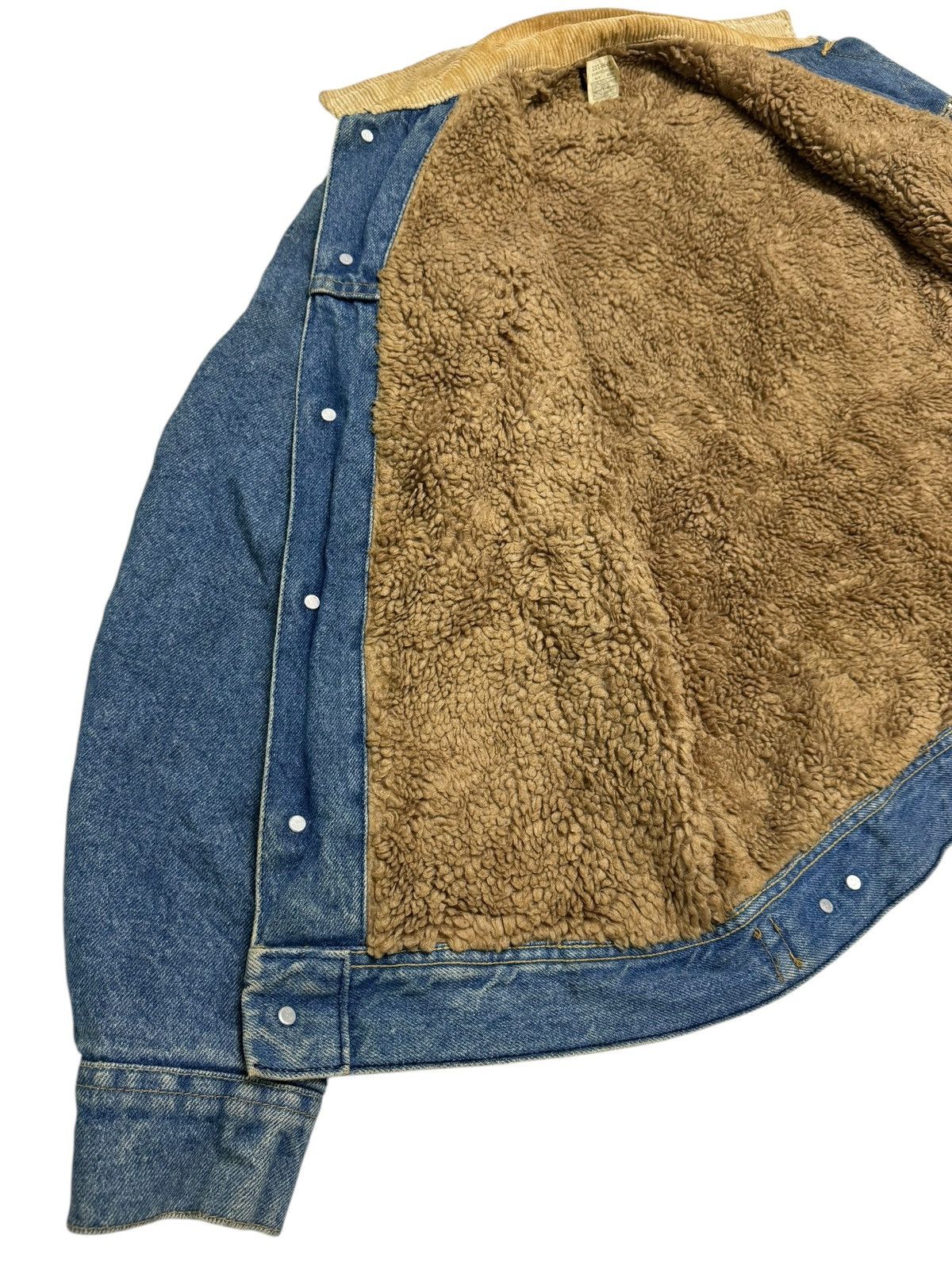 Lee Vintage Distressed Lee Raiders Sherpa Denim Jacket Size US S / EU 44-46 / 1 - 14 Thumbnail