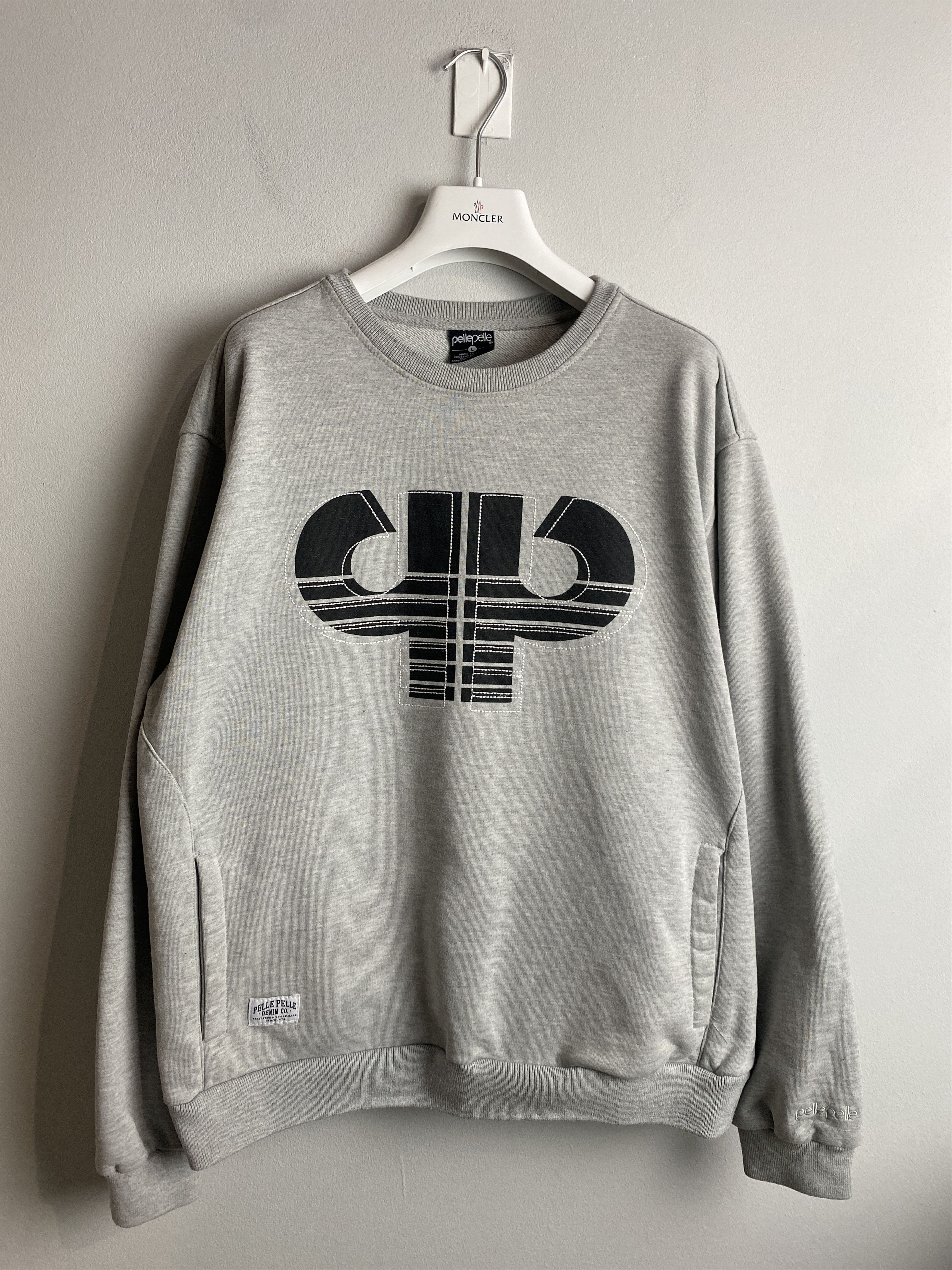 Pelle Pelle Pelle Pelle vintatge big logo sweatshirt crewneck skate rap Size US L / EU 52-54 / 3 - 1 Thumbnail