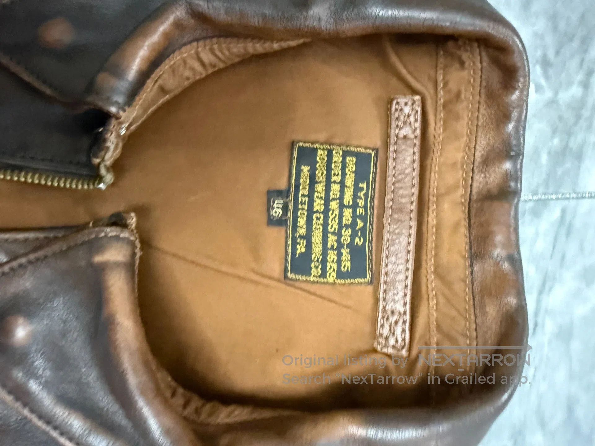 Eastman Leather Clothing Eastman Leather A2 Horsehide Jacket 46. Size US S / EU 44-46 / 1 - 3 Thumbnail