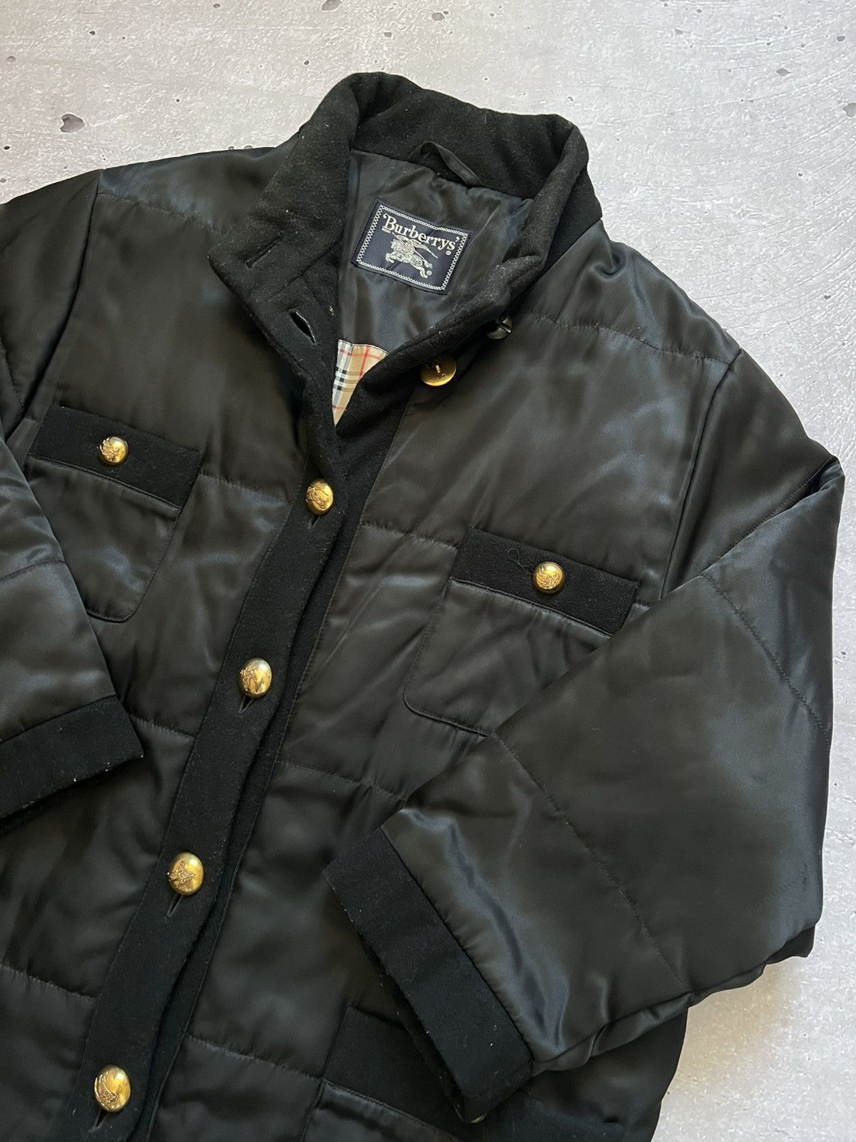 Burberry Burberrys Women's Quilted Jacket Nova Check Nylon Lining 44 Size M / US 6-8 / IT 42-44 - 2 Thumbnail