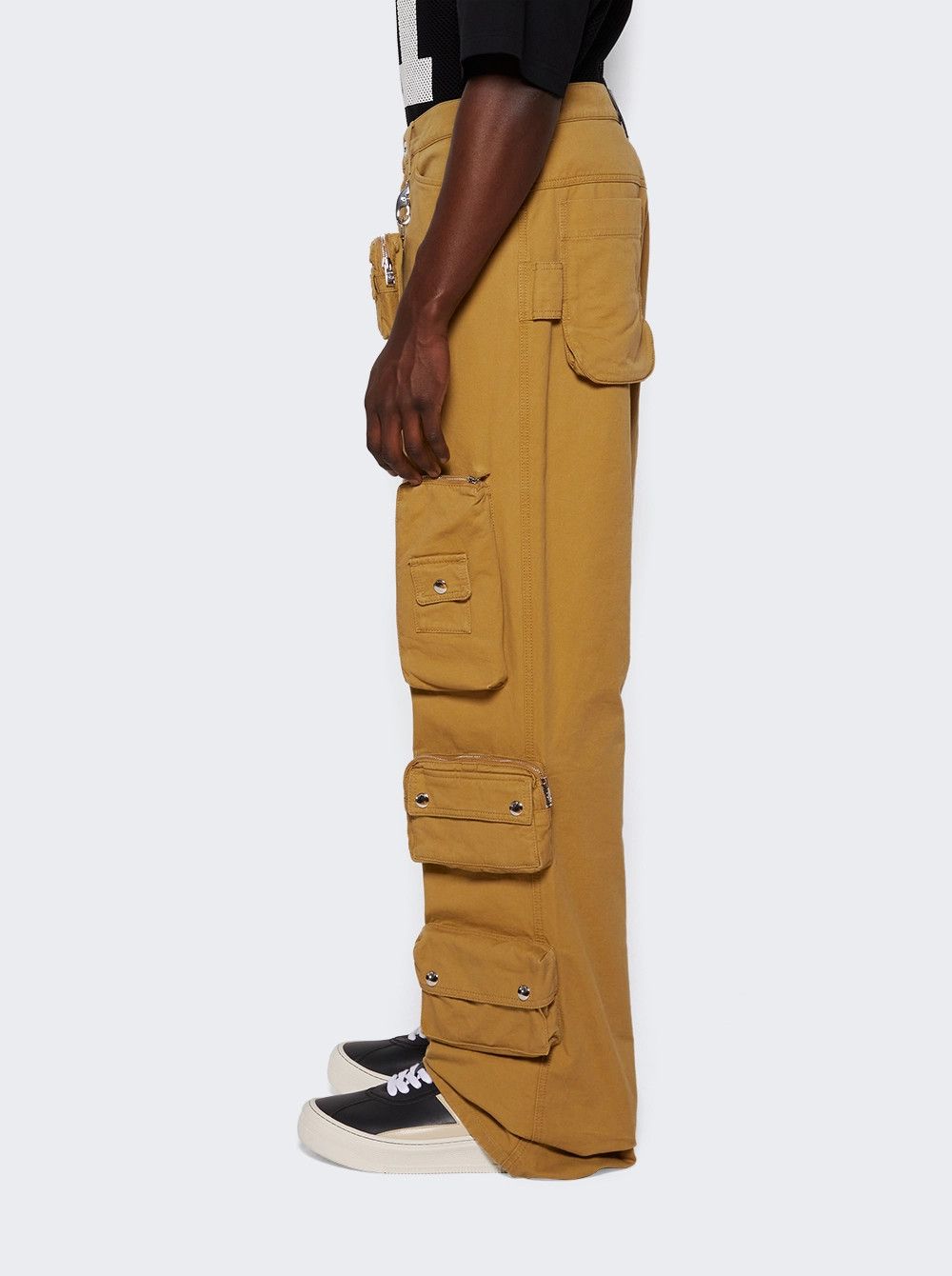 Lanvin o1mle0426 Utility Pocket Pants in Neutrals Size US 34 / EU 50 - 4 Thumbnail