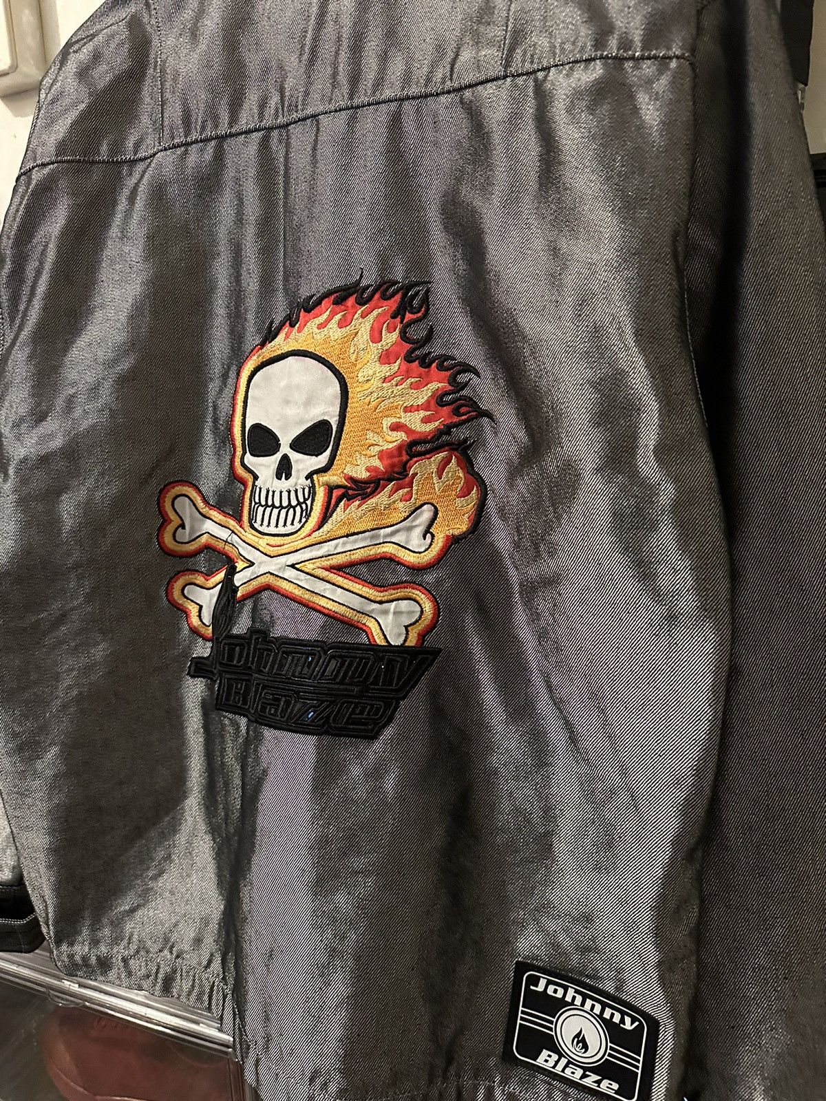 Vintage Johnny Blaze Shiny Biker Jacket Size US L / EU 52-54 / 3 - 5 Thumbnail