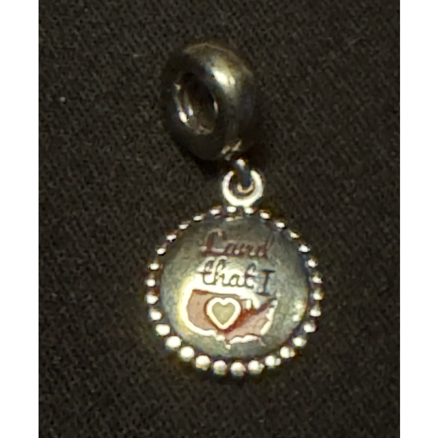 pandora 925 Sterling Silver Pandora "Land That I Love" Charm Size ONE SIZE - 2 Thumbnail
