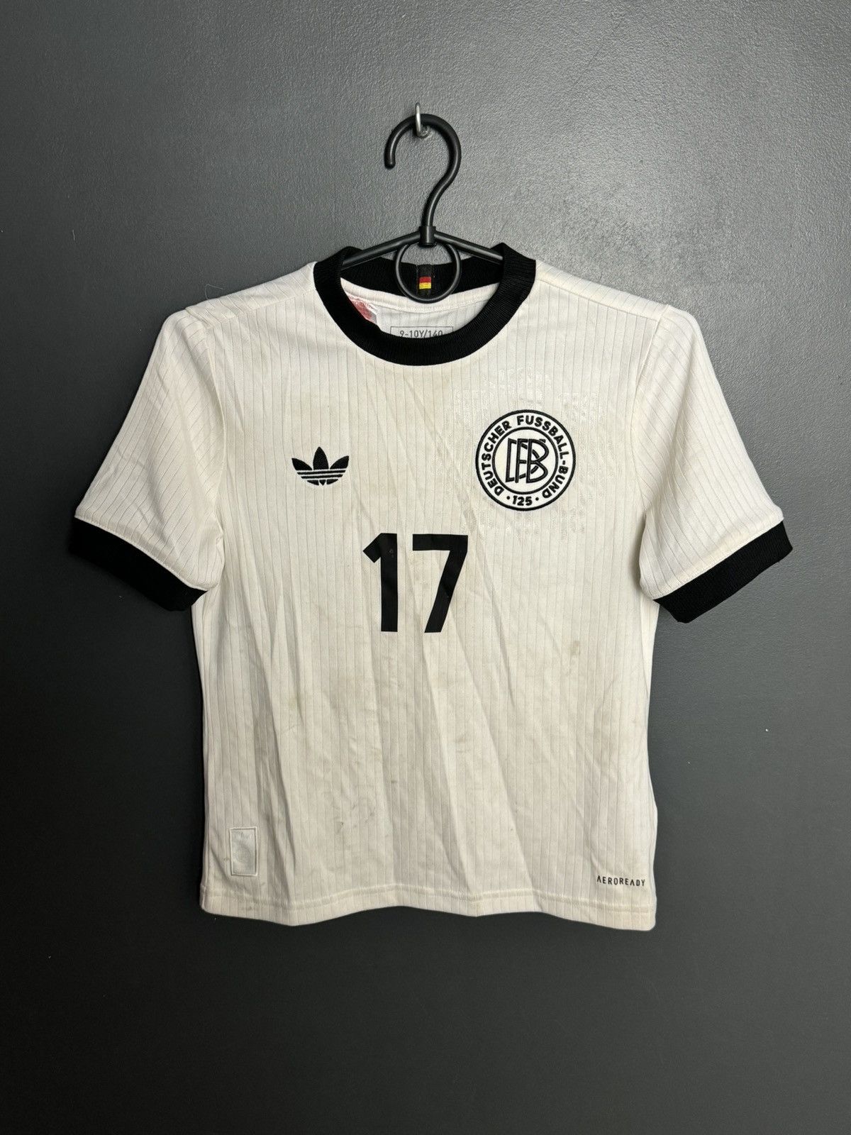 Adidas KIDS Germany Anniversary 125 Wirtz Football Jersey T-Shirt Size US XS / EU 42 / 0 - 2 Thumbnail