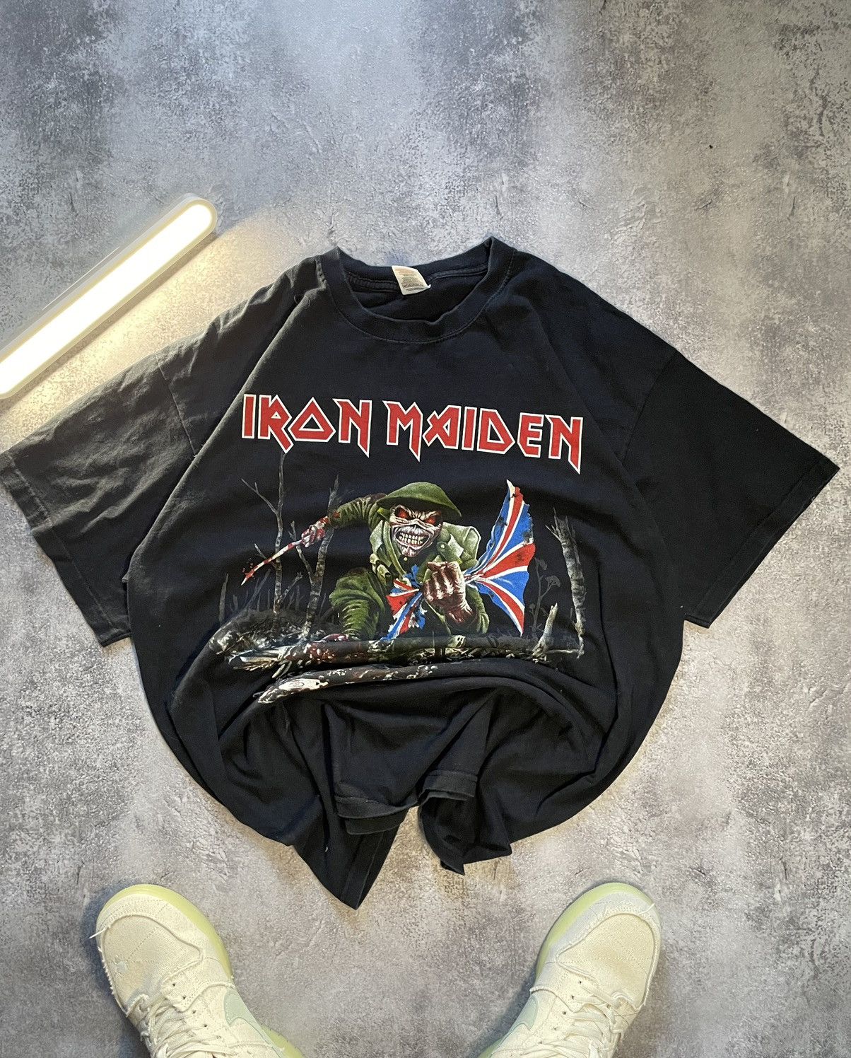 Band Tees Vintage 00s Iron Maiden ‘These Colours Don’t Run’ Band Tee Size US XL / EU 56 / 4 - 1 Thumbnail