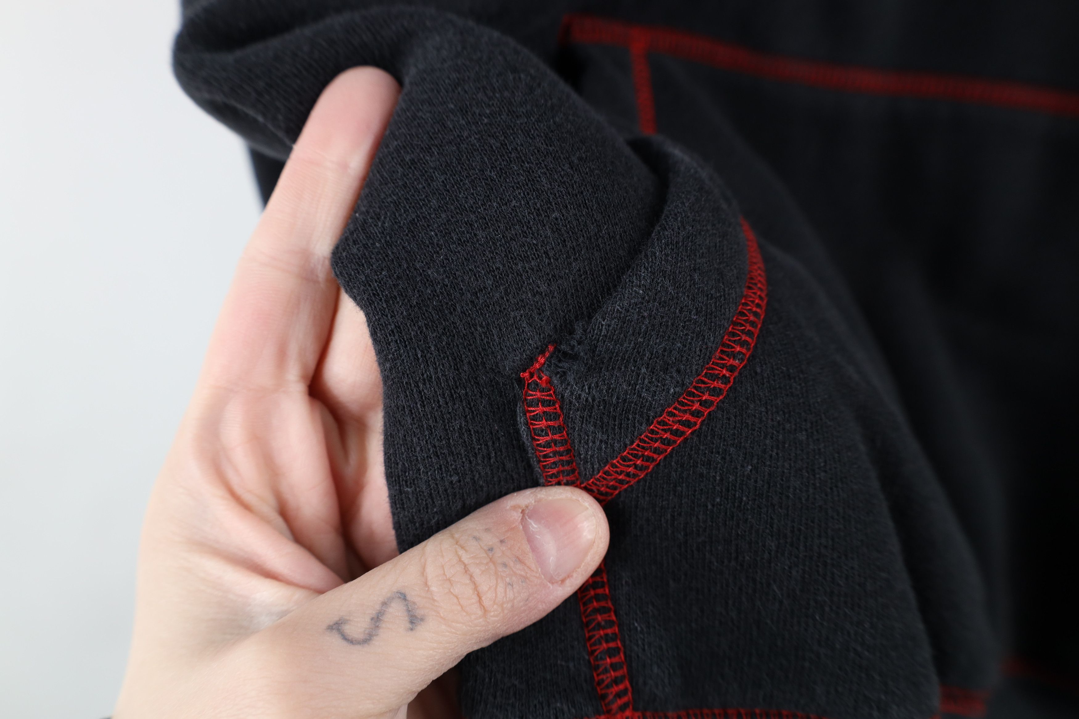 Vintage Vintage 90s Y2K Streetwear Blank Hoodie Sweatshirt Black Size US M / EU 48-50 / 2 - 6 Thumbnail