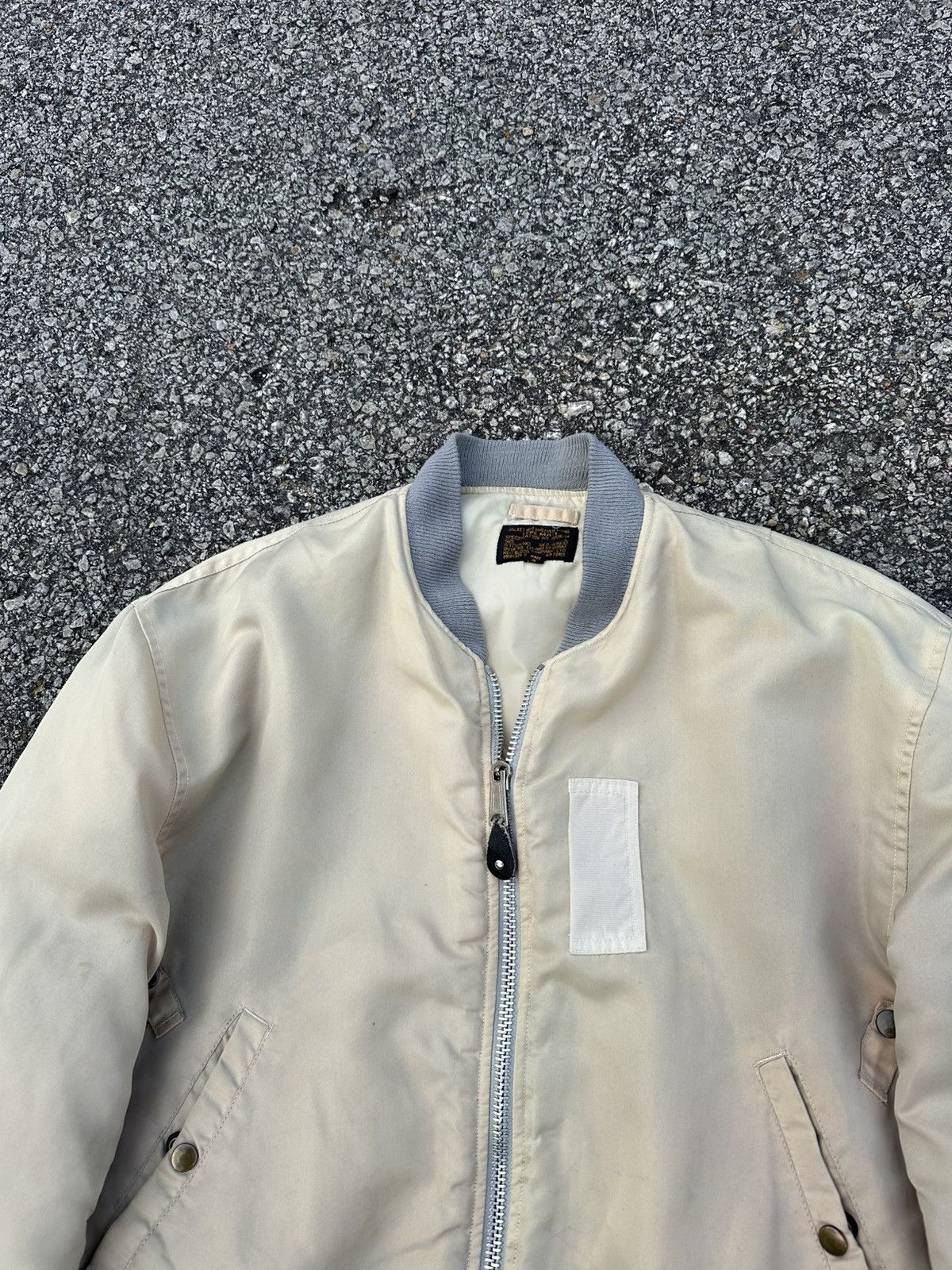 Vintage 🪖Vintage Sun Faded MA-1 Man Intermediate Bomber Jacket Size US M / EU 48-50 / 2 - 3 Thumbnail