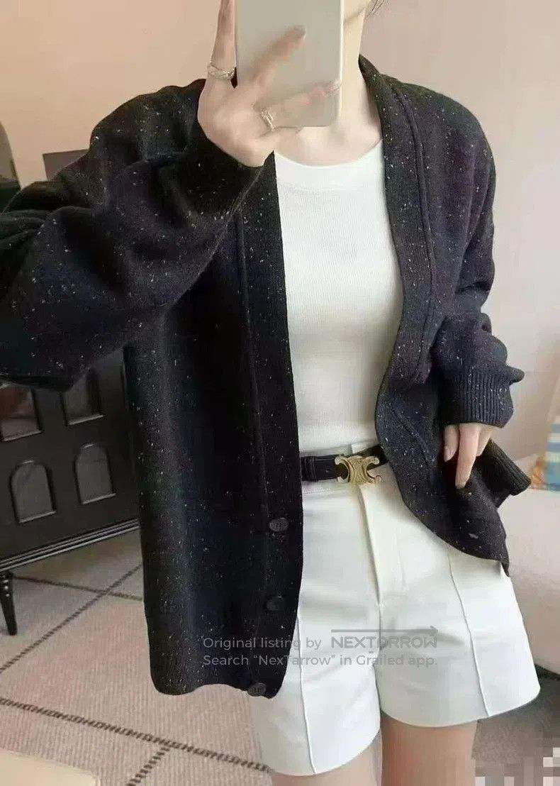 Hermes HERMES Silk Blend Cardigan Coat. Size US L / EU 52-54 / 3 - 8 Thumbnail