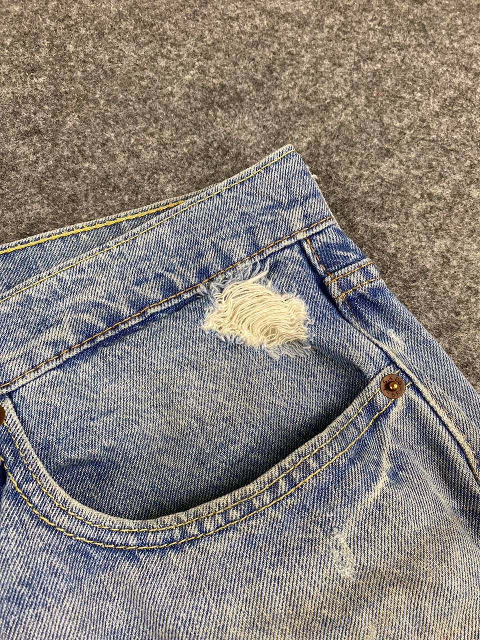Levi's levis 502 regular tapered distressed denim Size US 39 - 14 Thumbnail