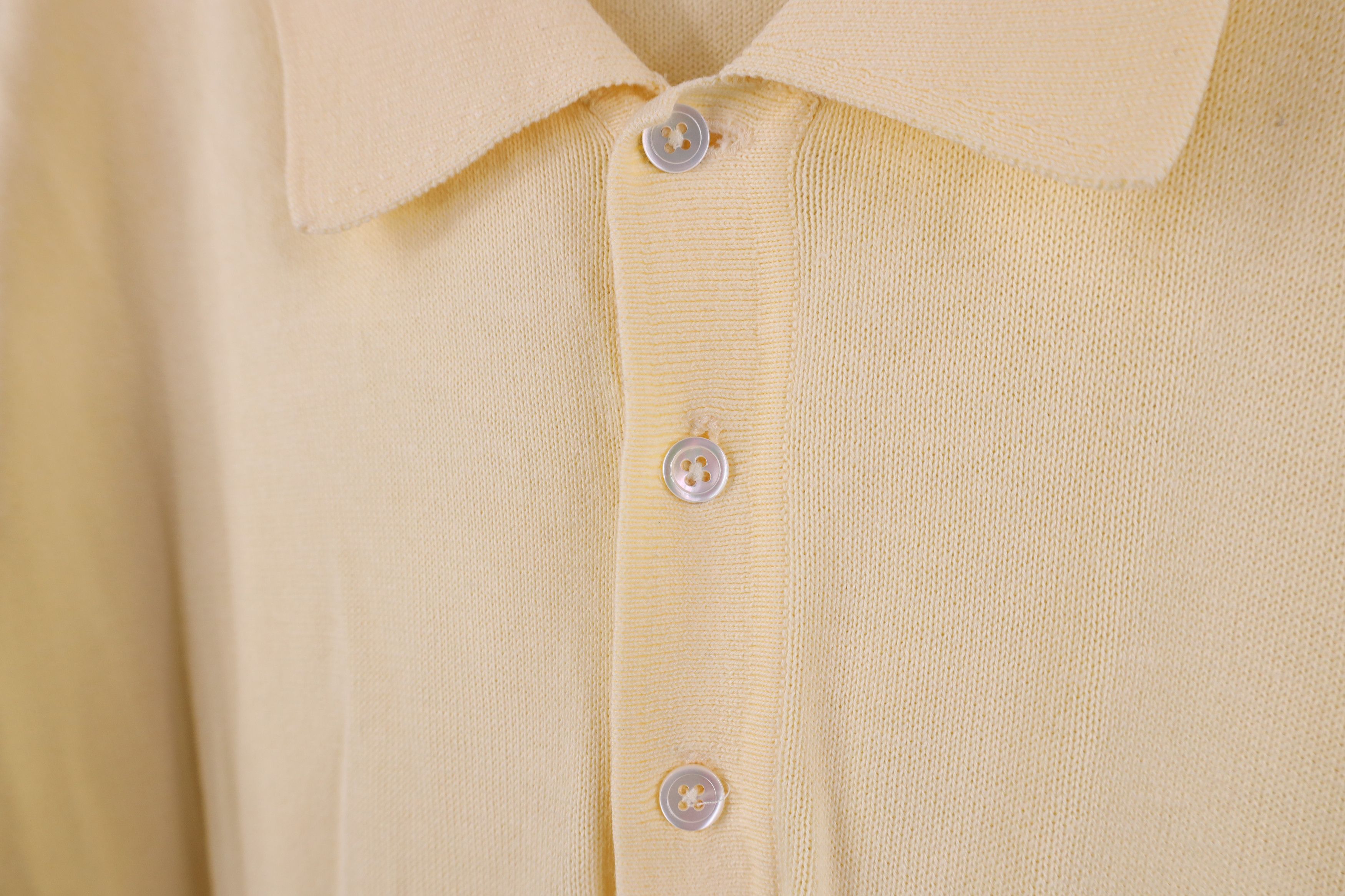Brooks Brothers Vintage 70s 80s Brooks Brothers Knit Collared Sweater Yellow Size US XL / EU 56 / 4 - 7 Thumbnail