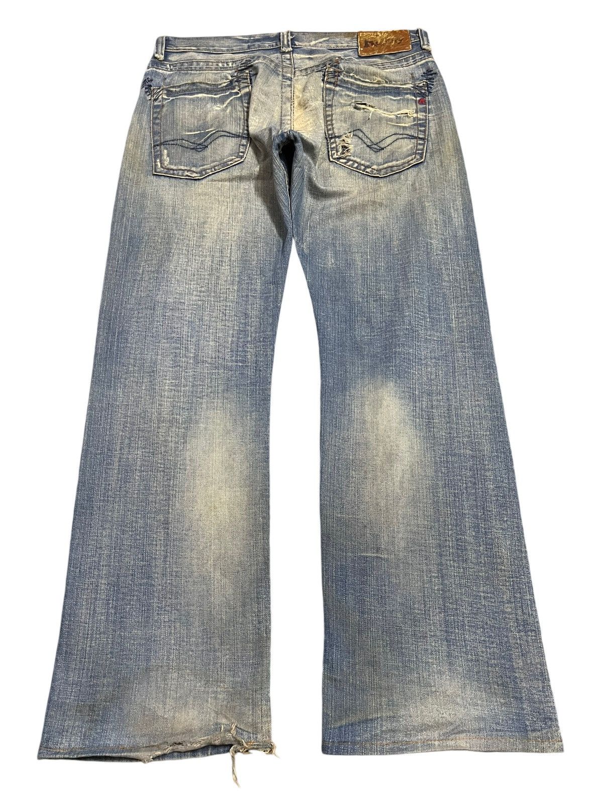 Replay Vintage Replay Mud Wash Classic Style Loose Jeans Size US 36 / EU 52 - 2 Thumbnail