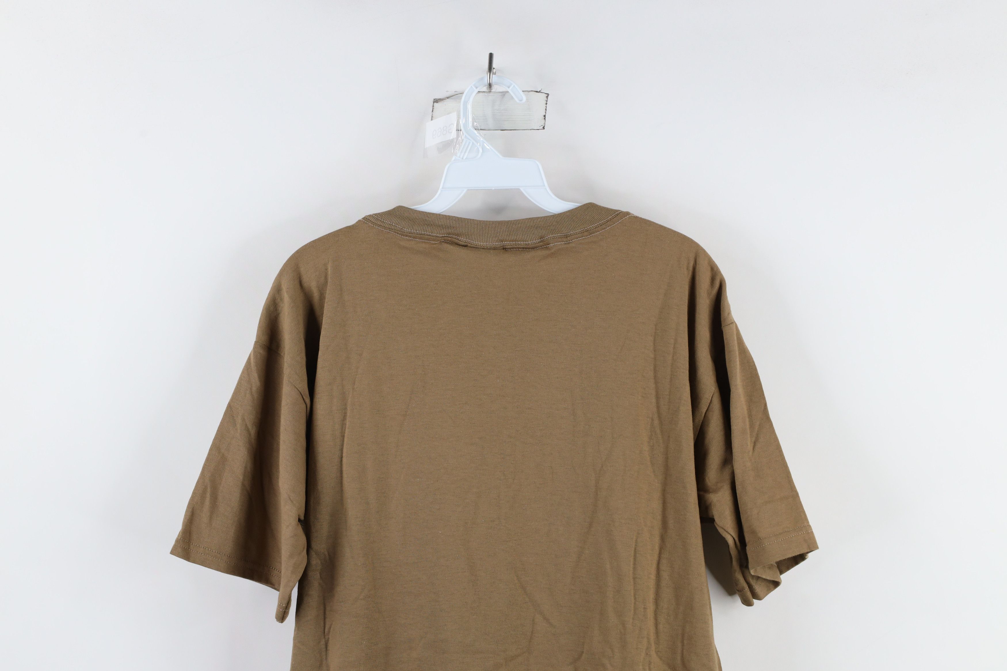 Vintage Vintage 90s Streetwear Short Sleeve T-Shirt Brown Cotton USA Size US L / EU 52-54 / 3 - 9 Thumbnail
