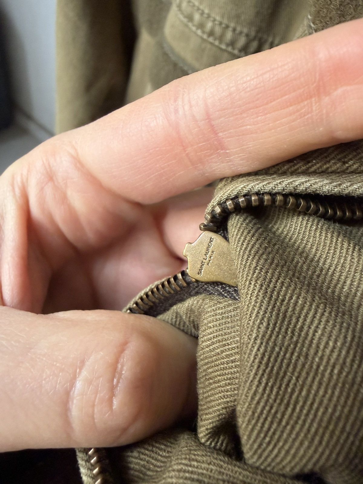 Saint Laurent Paris Saint Laurent Paris 16SS Military Jacket Khaki Size XS / US 0-2 / IT 36-38 - 14 Thumbnail