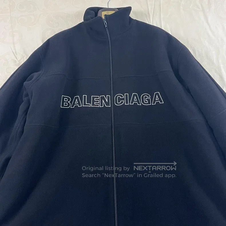 Balenciaga Balenciaga Black zipper wool jacket cotton coat Size M / US 6-8 / IT 42-44 - 3 Thumbnail
