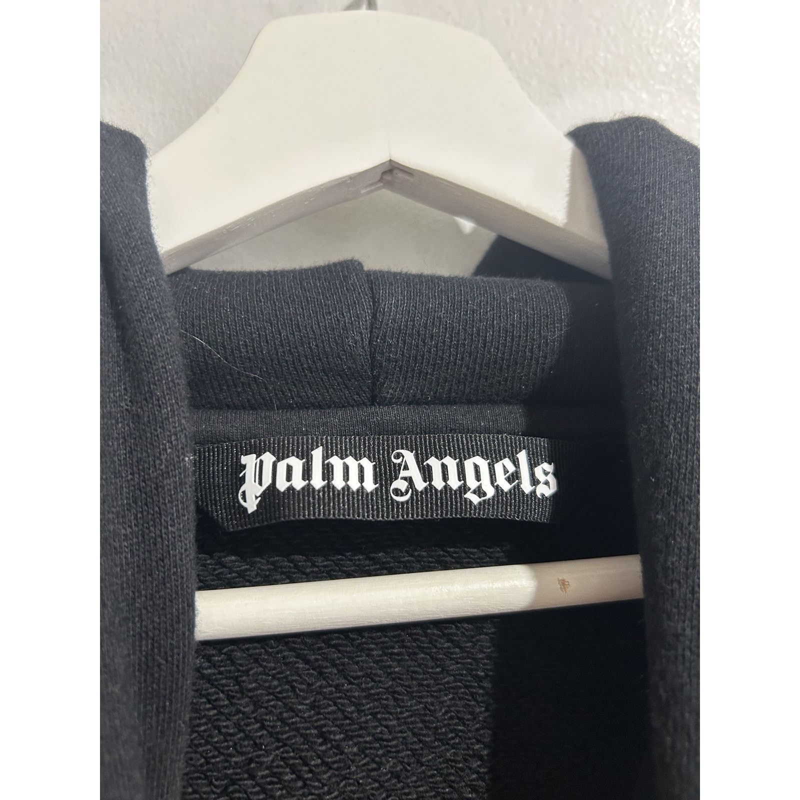Palm Angels PALM ANGELS BROKEN PALM BLACK HOODIE SIZE XL PREOWNED Size US XL / EU 56 / 4 - 6 Thumbnail