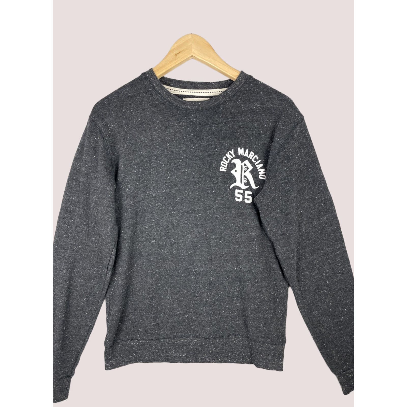 Vintage Rocky Marciano Sweatshirt Mens XS Gray Roots of Fight Undefeated Logo Graphic Print Sweatshirt Boxing Size US XS / EU 42 / 0 - 1 Thumbnail