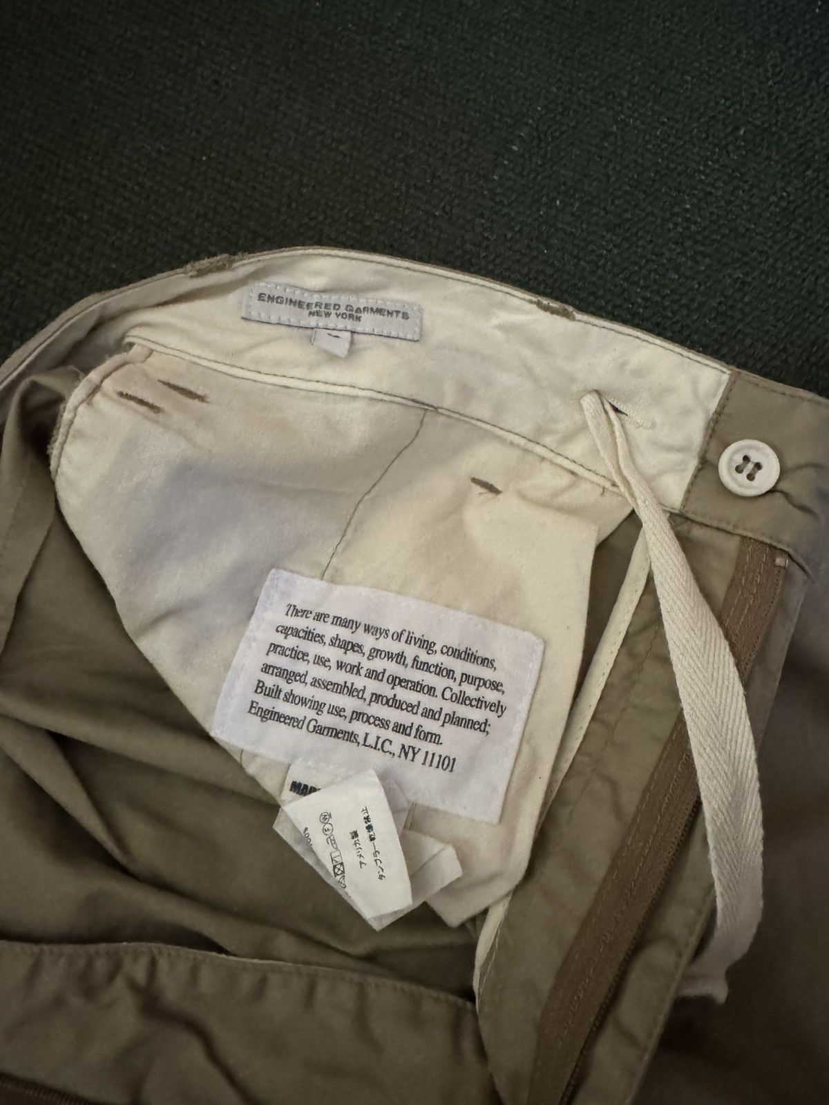 Engineered Garments EG Khaki Shorts Size US 32 / EU 48 - 3 Thumbnail