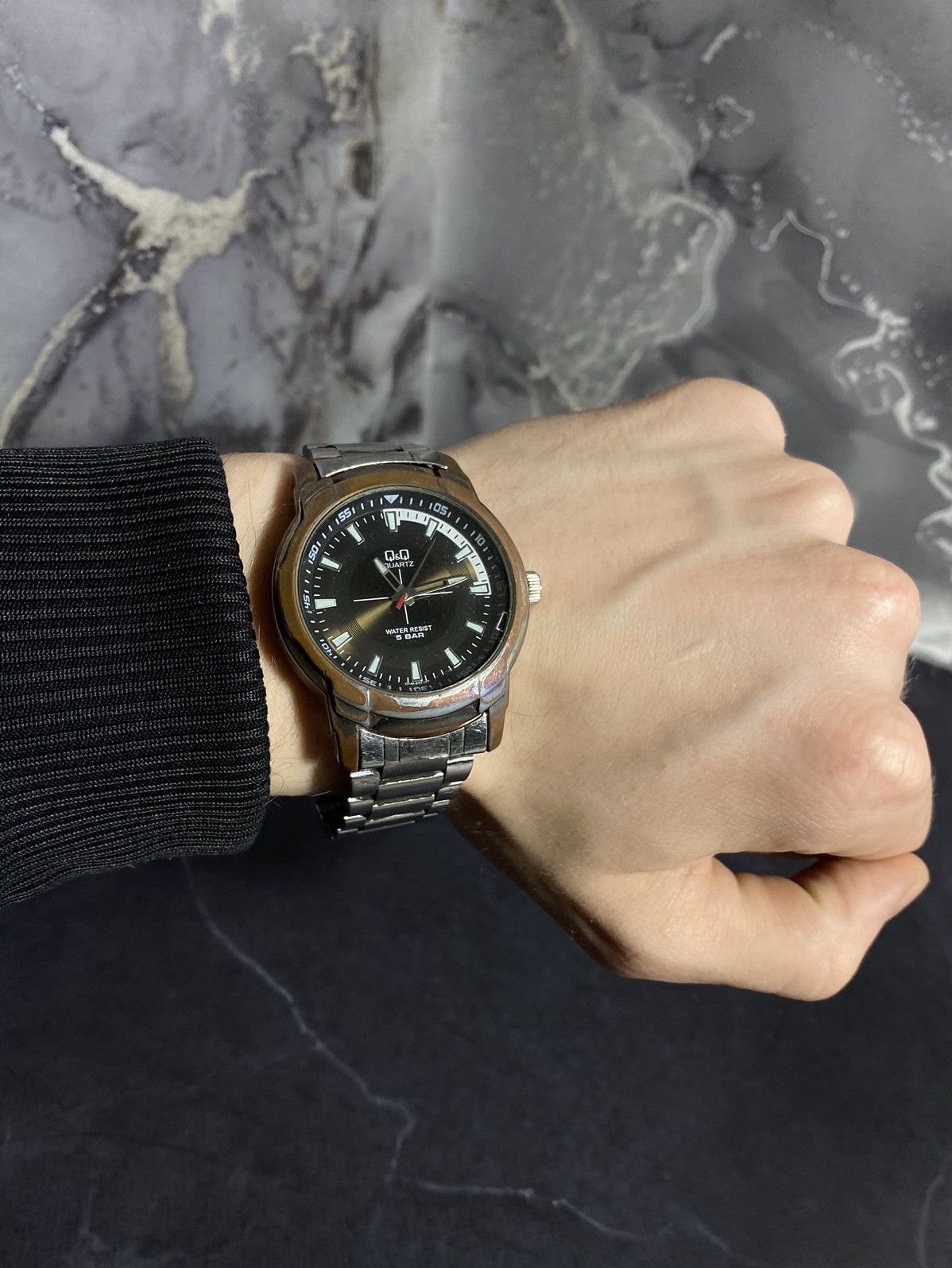 Japanese Brand Q&Q Vintage Quartz Watch Black Dial Japanese Brand Size ONE SIZE - 9 Thumbnail