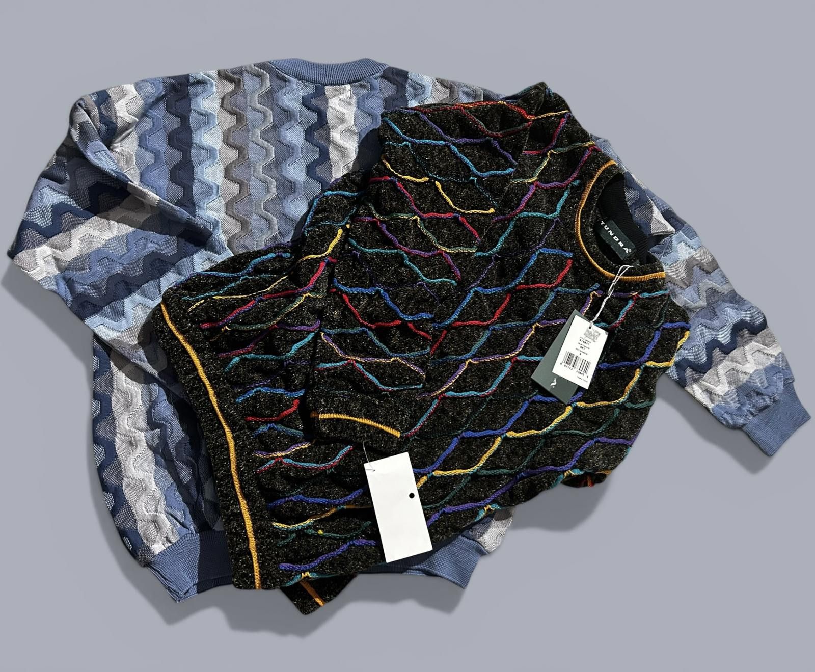 Tundra 2X Vintage Nineties 3D Coogi Tundra Knit Sweaters SMALL NWT Size US S / EU 44-46 / 1 - 2 Thumbnail