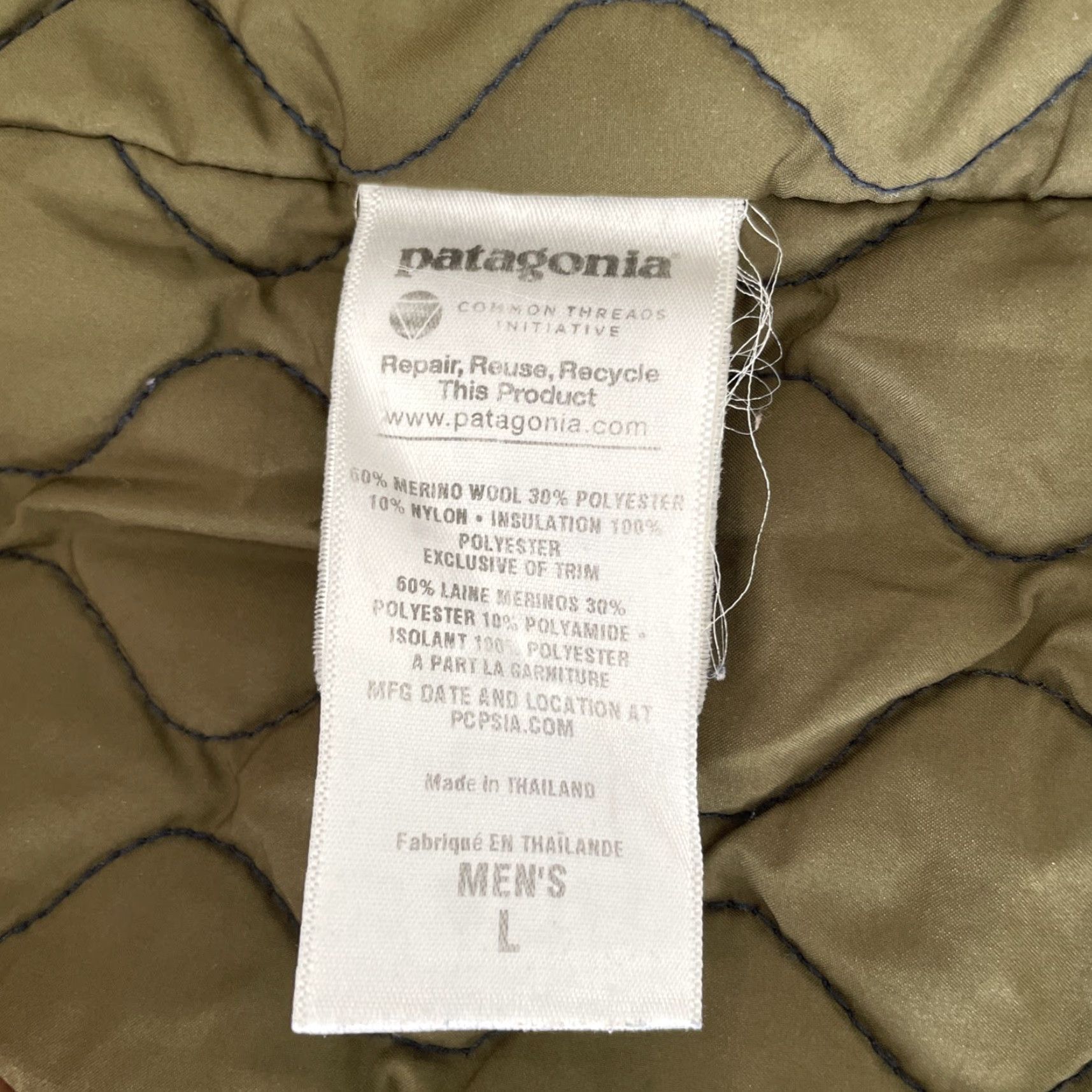 Patagonia Patagonia Jacket Mens Size L Felted Wool Blend Green Army Outdoor Mid-Length Zip Full Zip Casual Travel Workwear Pattern Solid Size US L / EU 52-54 / 3 - 5 Thumbnail