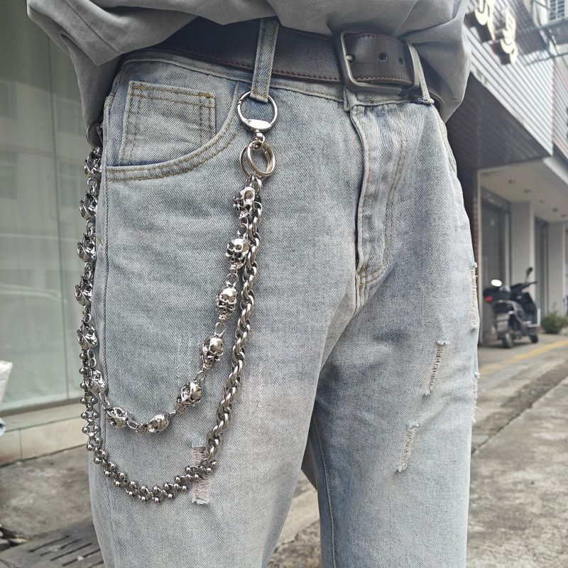 Japanese Brand Retro punk streetweary y2k spike pants pocket wallet chain Size ONE SIZE - 1 Thumbnail