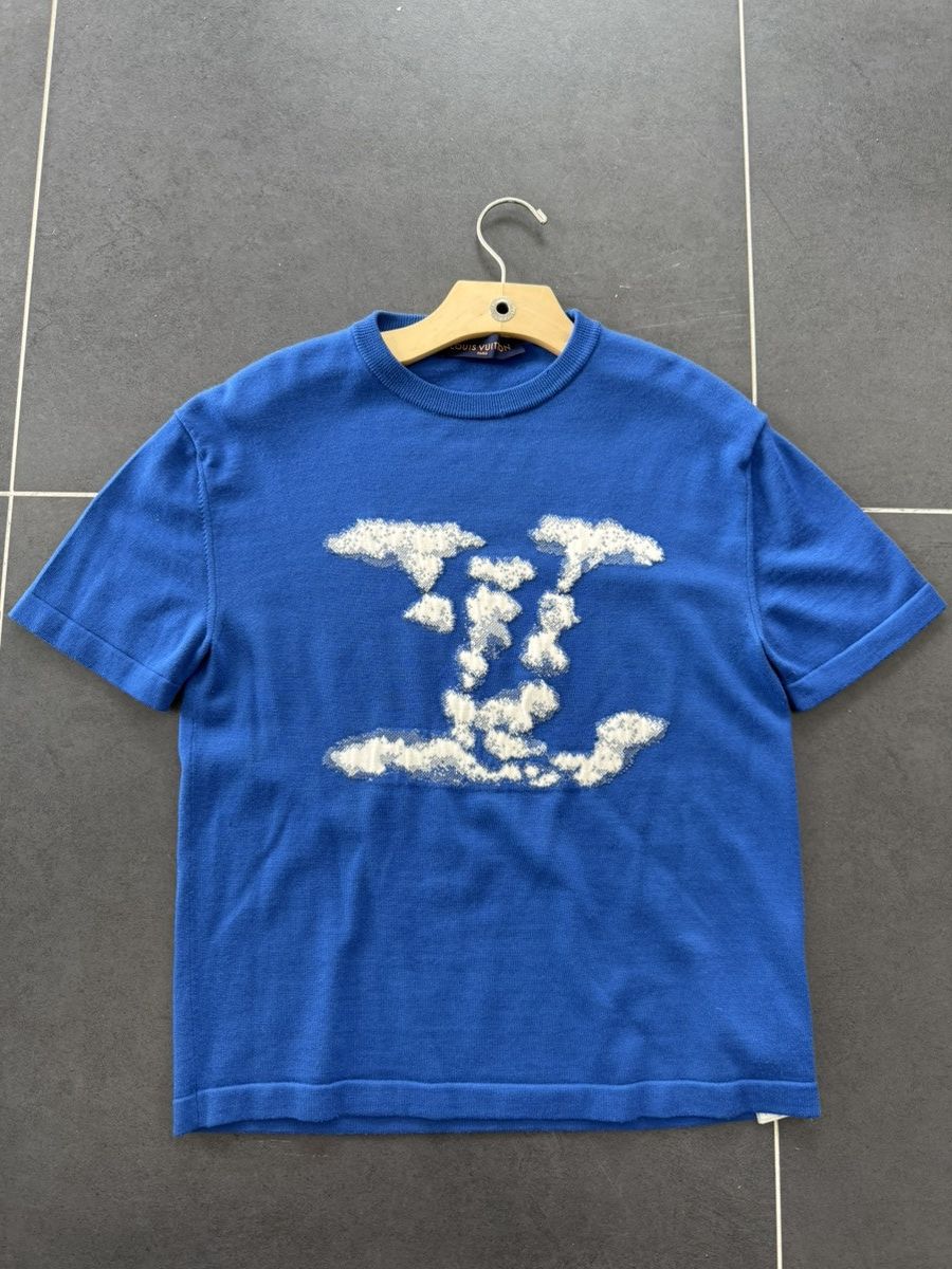 Louis Vuitton Louis Vuitton cloud jacquard short sleeve tee shirt Size US S / EU 44-46 / 1 - 1 Thumbnail