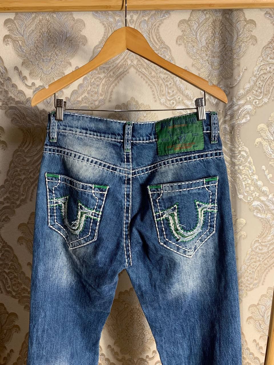 True Religion VINTAGE TRUE RELIGION DENIM JEANS DESIGNER RETRO Y2K 90s USA Size US 32 / EU 48 - 13 Thumbnail