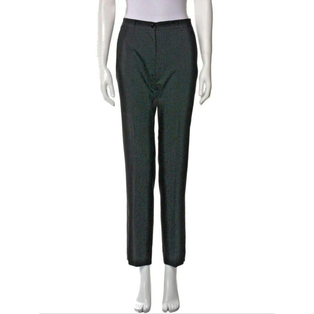 Dolce & Gabbana Dolce & Gabbana Pants M Black Straight Leg Mid-Rise Size 28" / US 6 / IT 42 - 1 Thumbnail